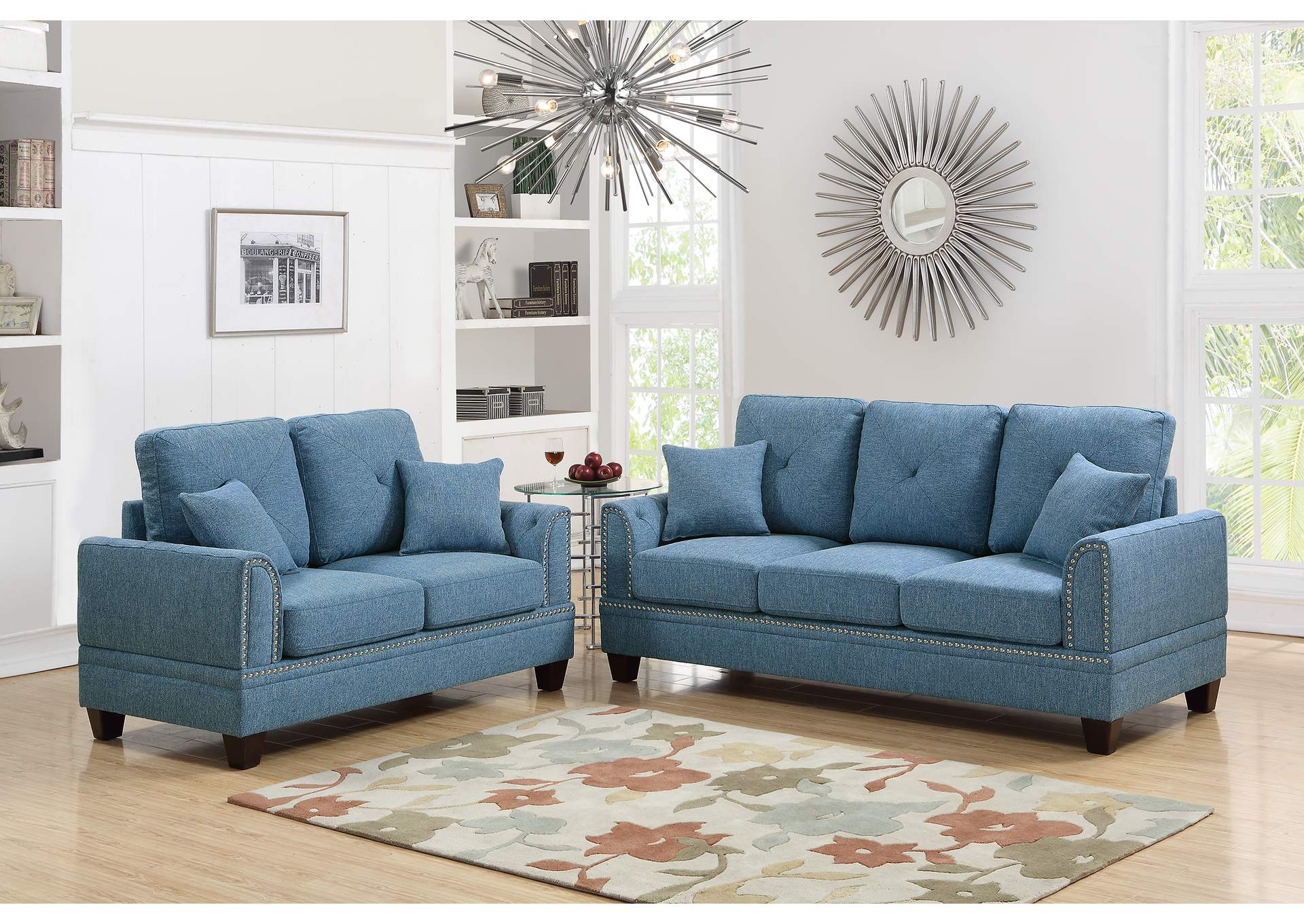 2-Pcs Sofa Set,Poundex