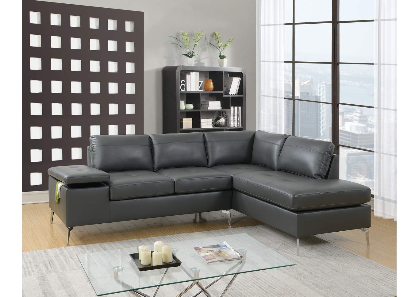 2 Piece Sectional,Poundex