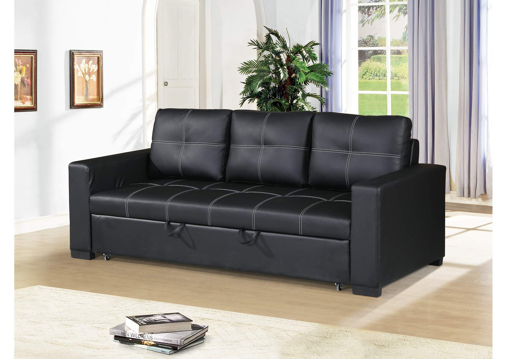 Convertible Sofa,Poundex