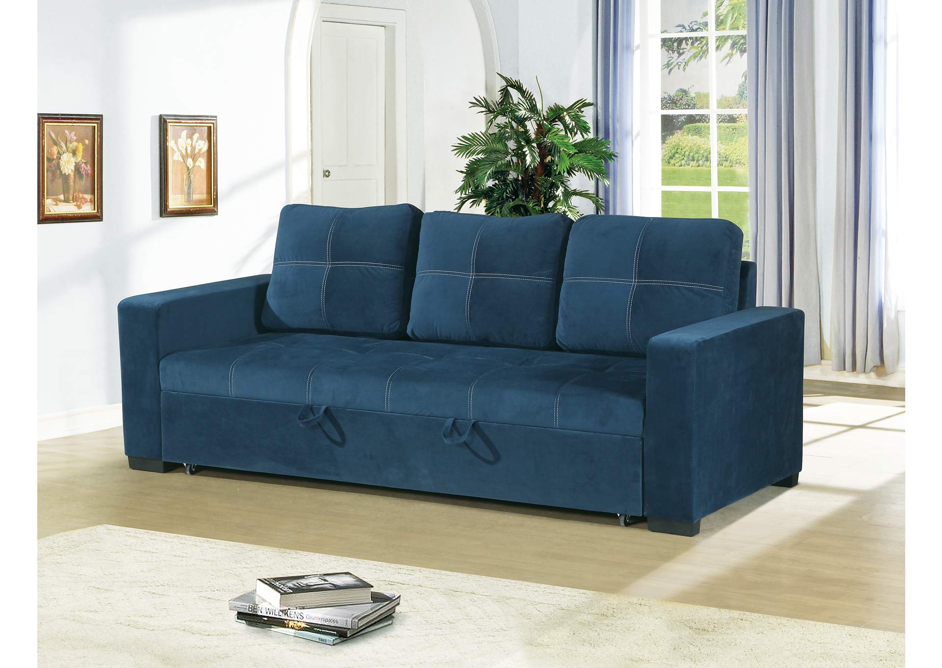 Convertible Sofa,Poundex