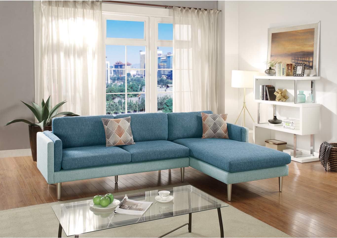 2 Piece Sectional,Poundex