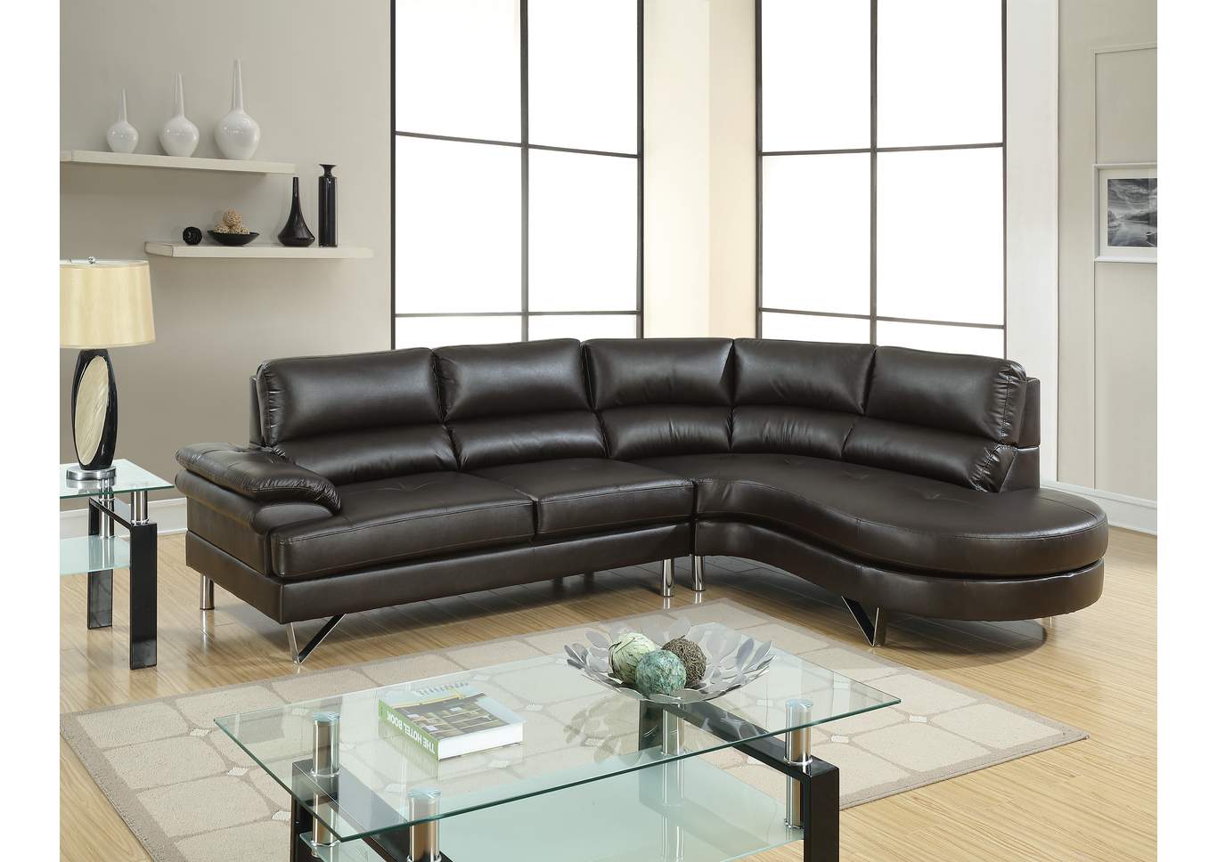 2 Piece Sectional,Poundex