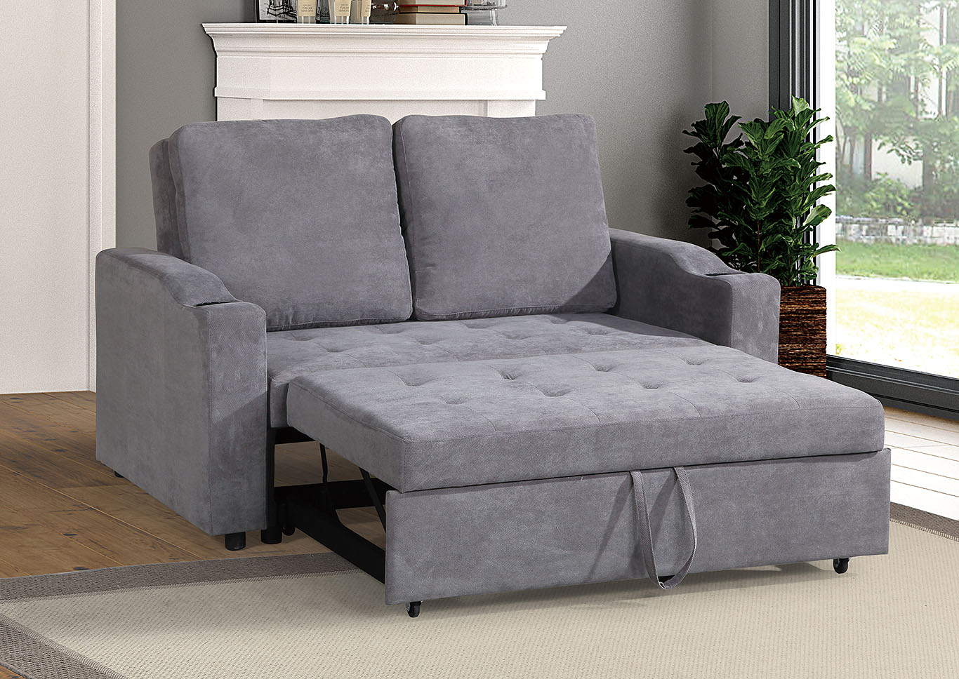 Convertible Sofa,Poundex