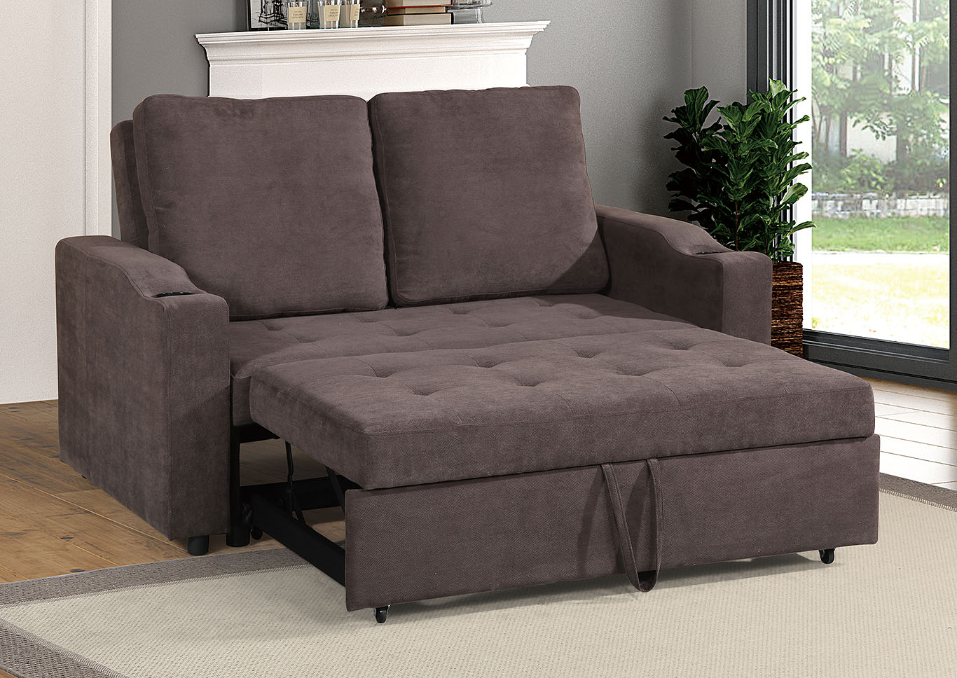 Convertible Sofa,Poundex