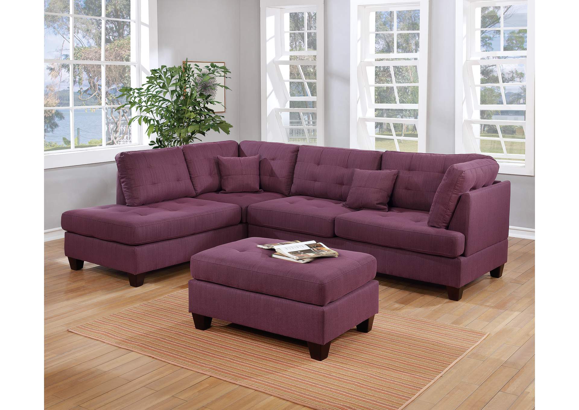 3-Pcs Sectional Set,Poundex