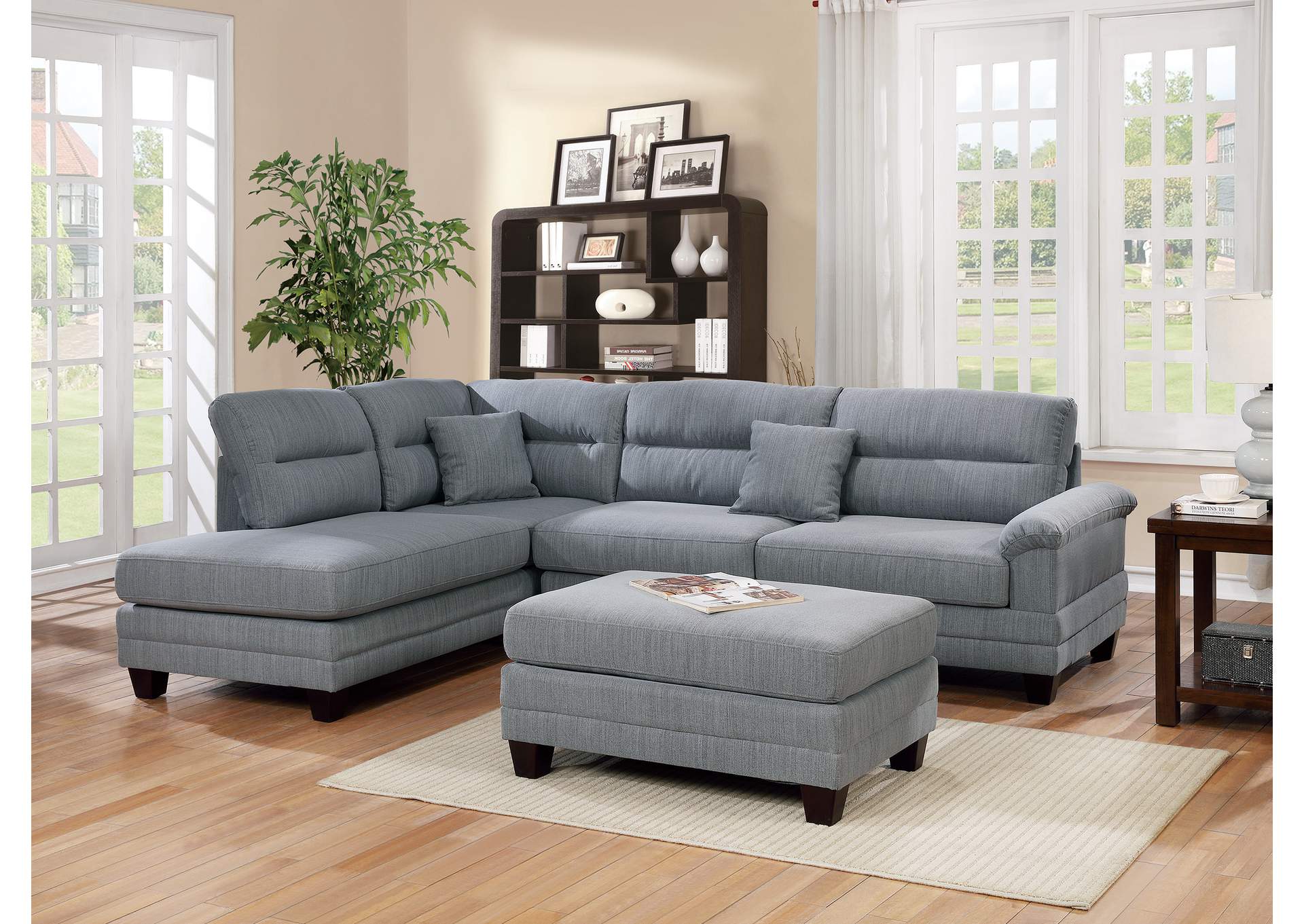 3-Pcs Sectional Set,Poundex