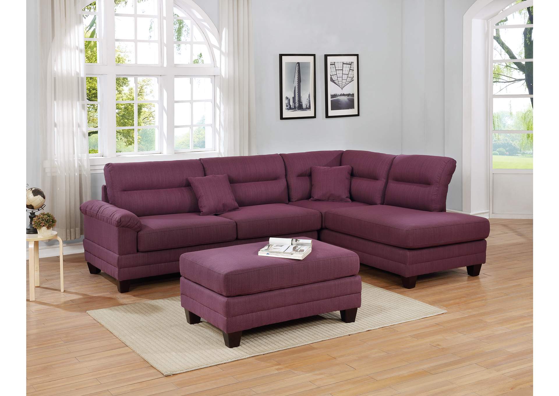 3-Pcs Sectional Set,Poundex