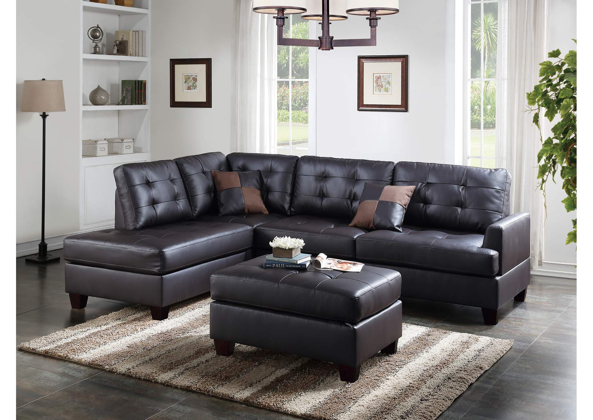 3-Pcs Sectional Sofa,Poundex