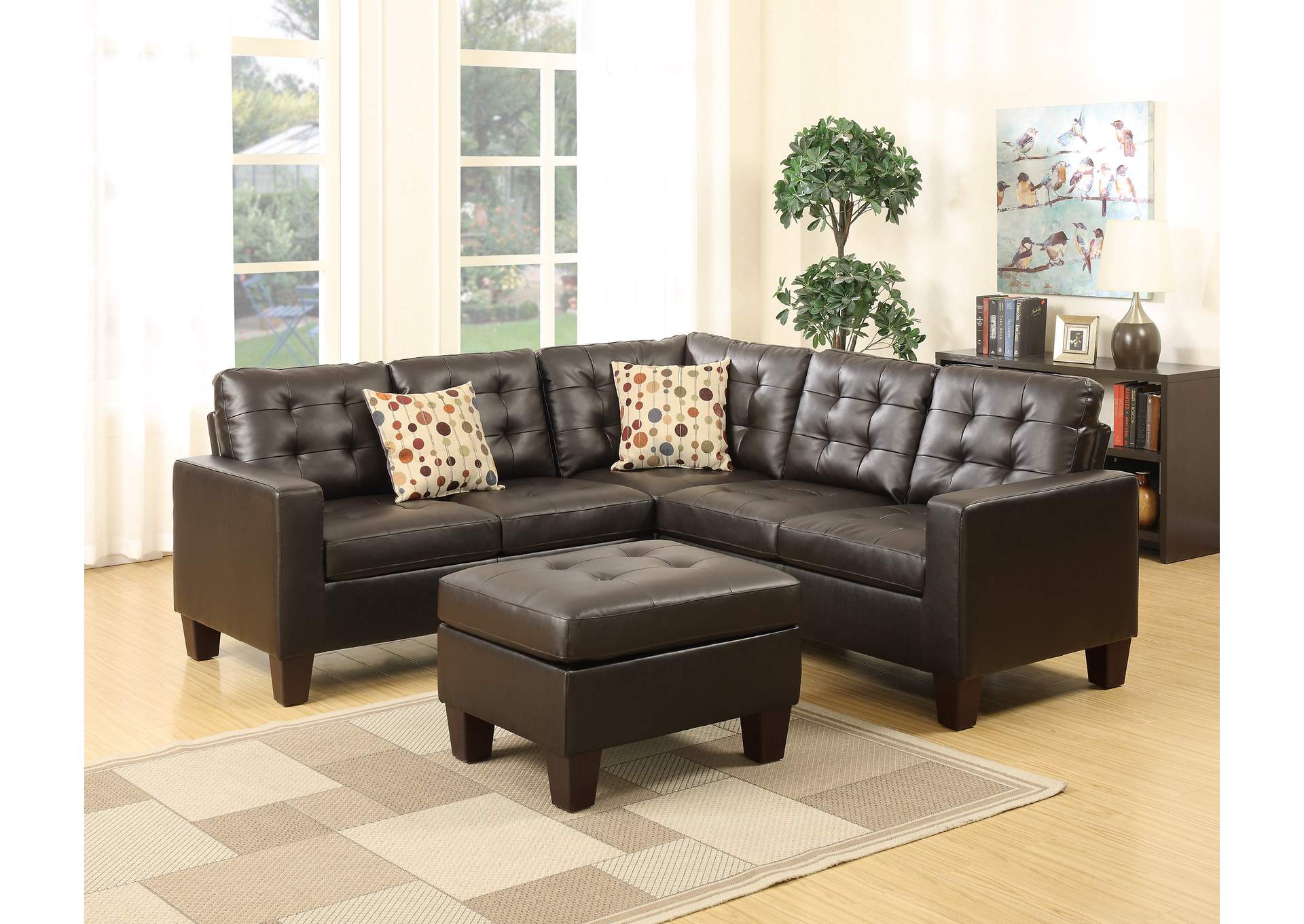 4-Pcs Modular Sectional,Poundex