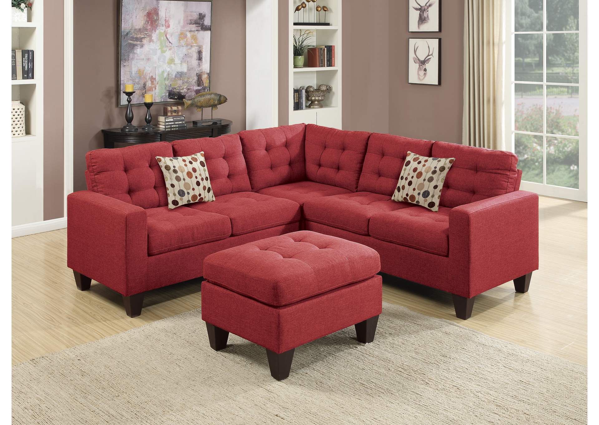 4-Pcs modular Sectional,Poundex