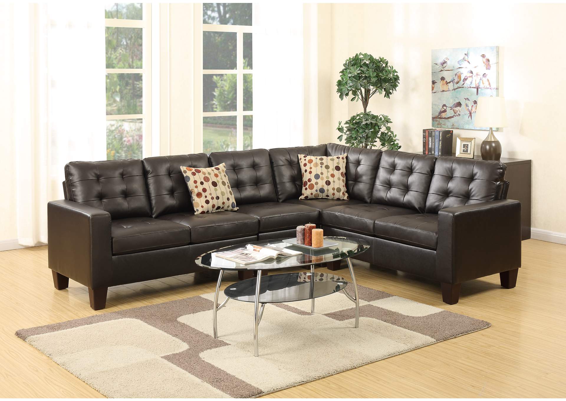 4-Pcs Modular Sectional,Poundex