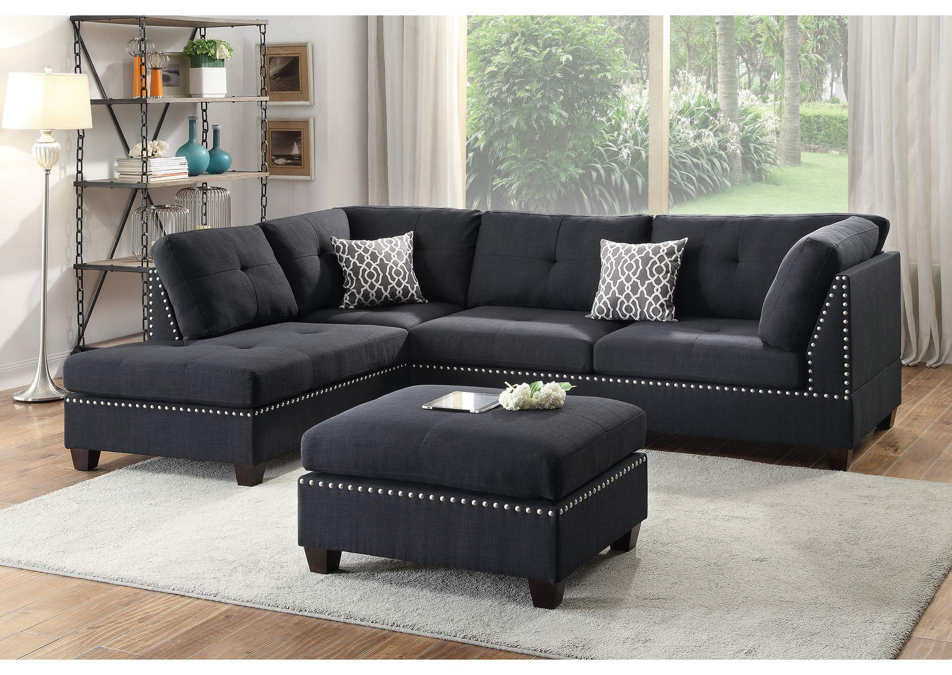 3-Pcs Sectional Sofa,Poundex