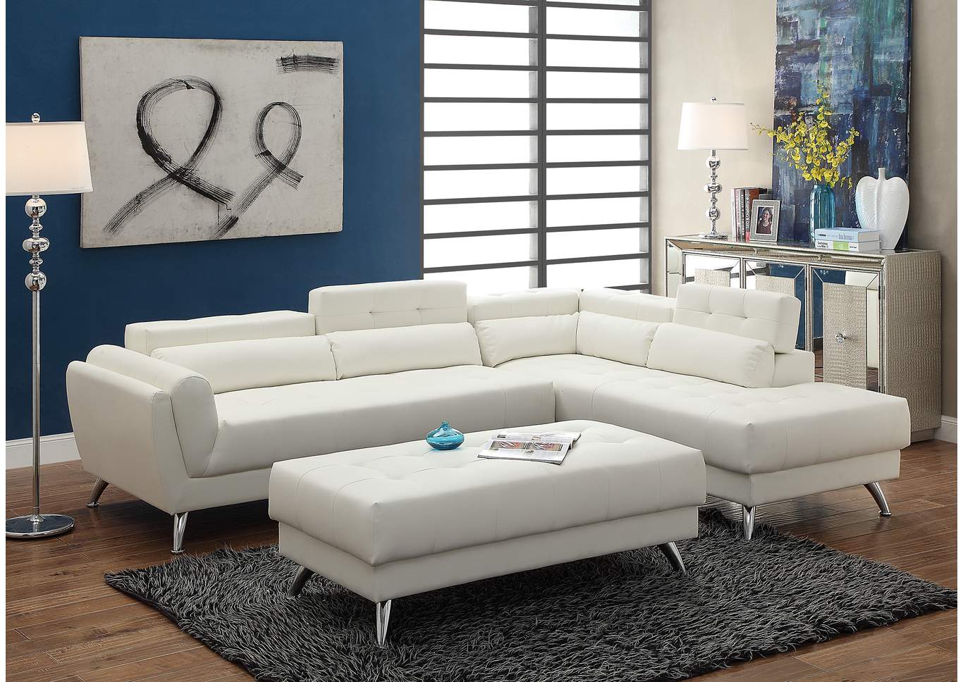 2 Piece Sectional,Poundex