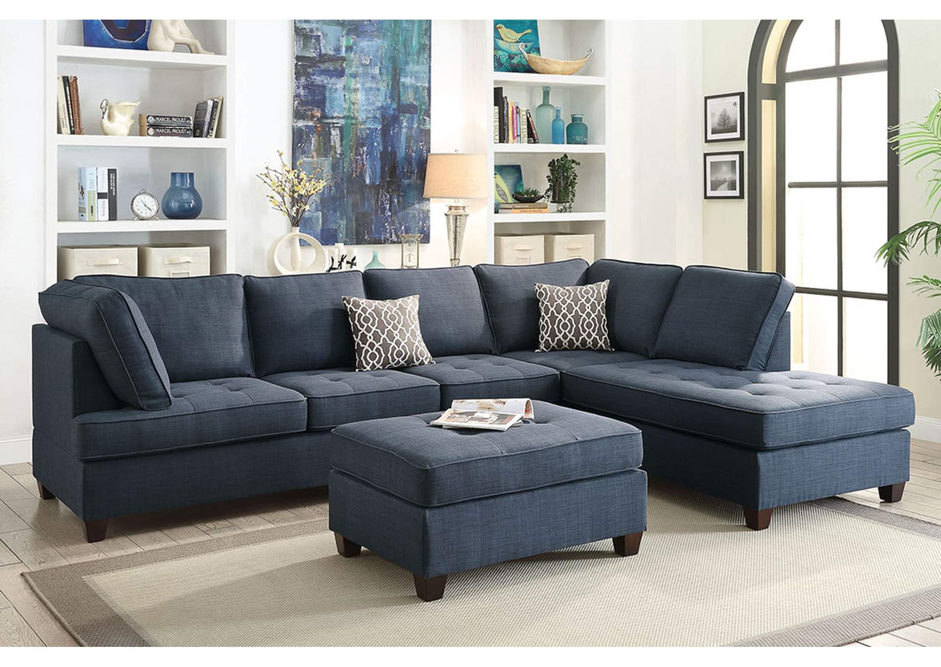 2-Pcs Sectional Sofa,Poundex