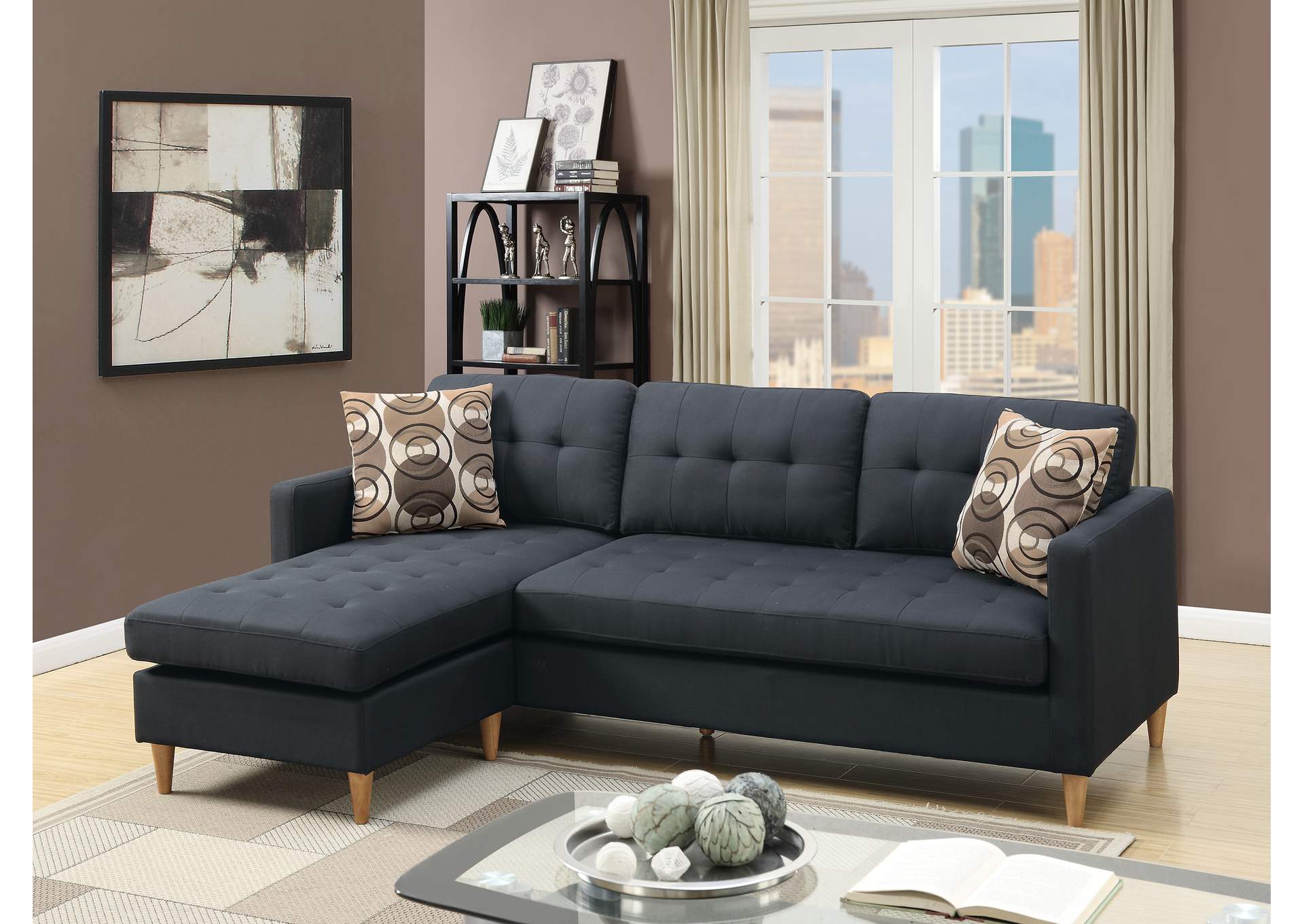 Sectional Sofa,Poundex