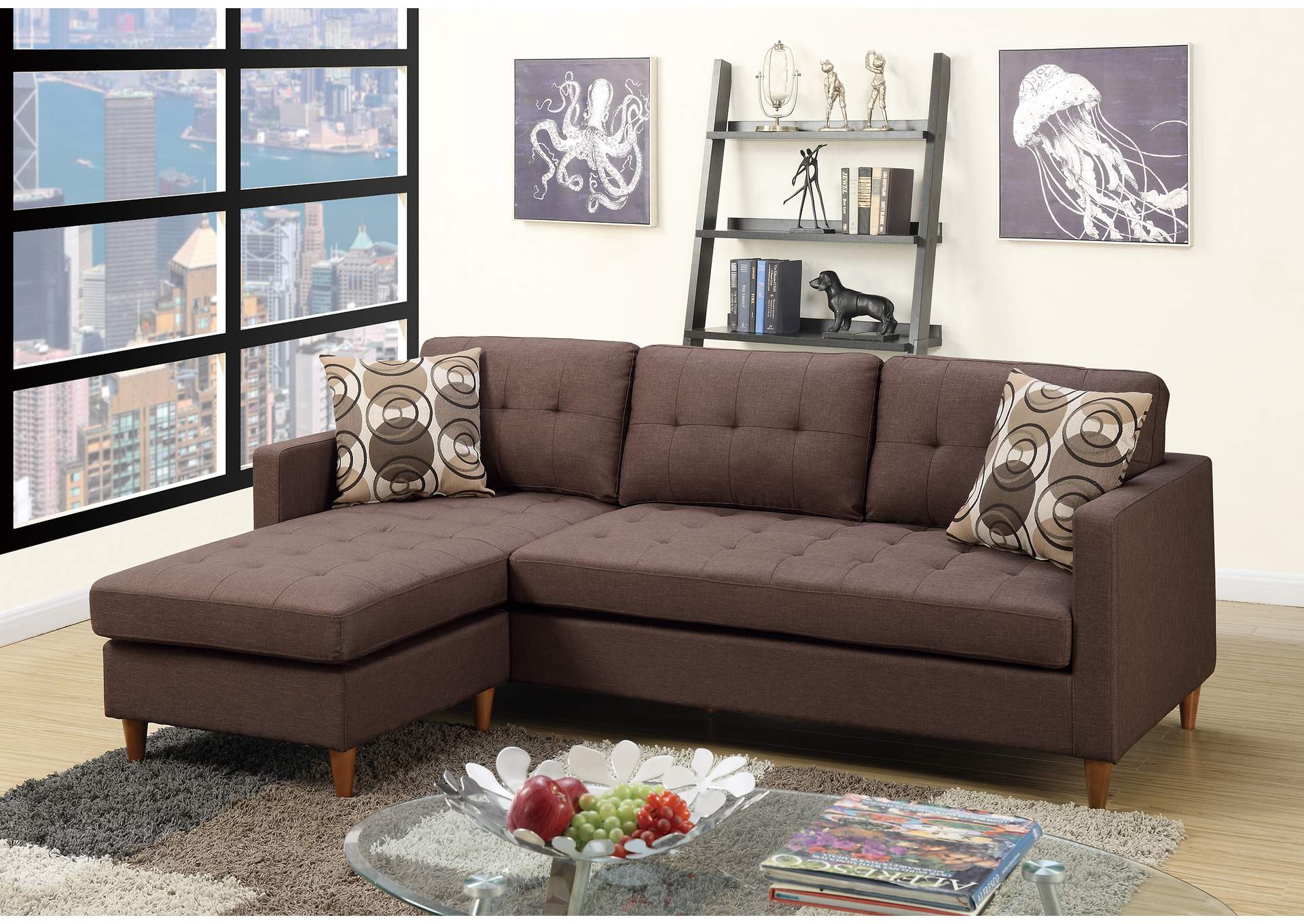 Sectional Sofa,Poundex