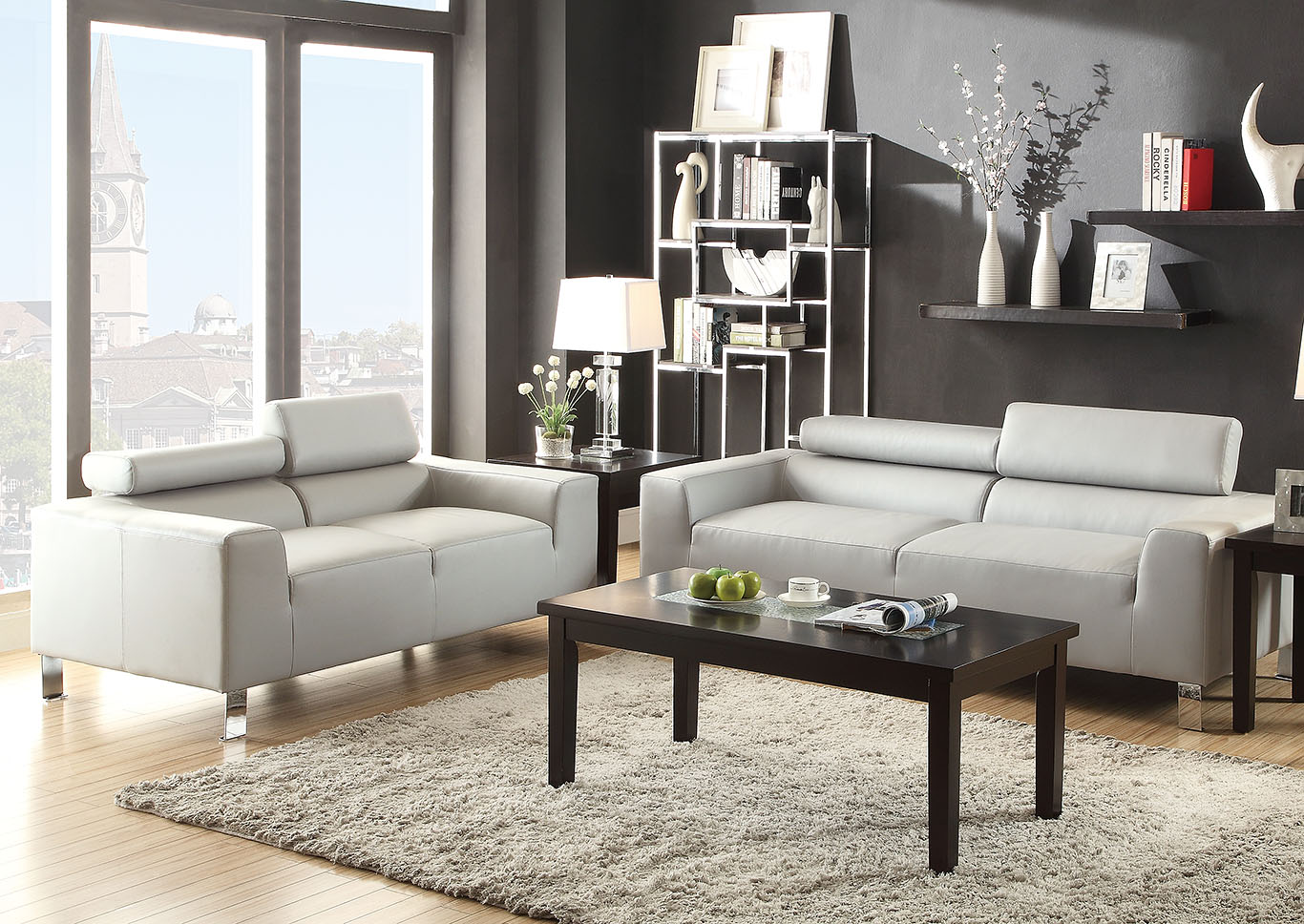 2 Piece Sofa Set,Poundex