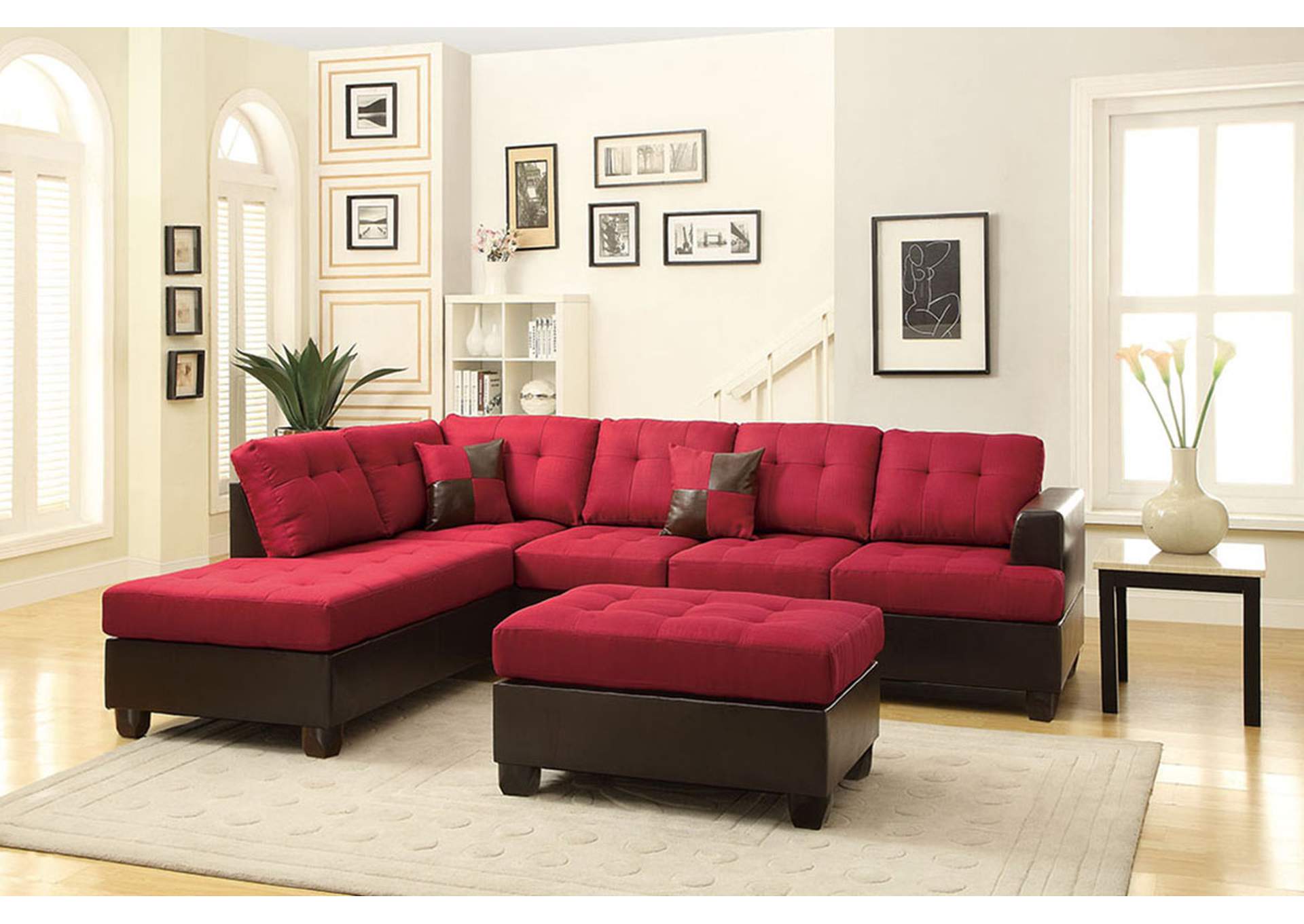3 Piece Sectional Set,Poundex