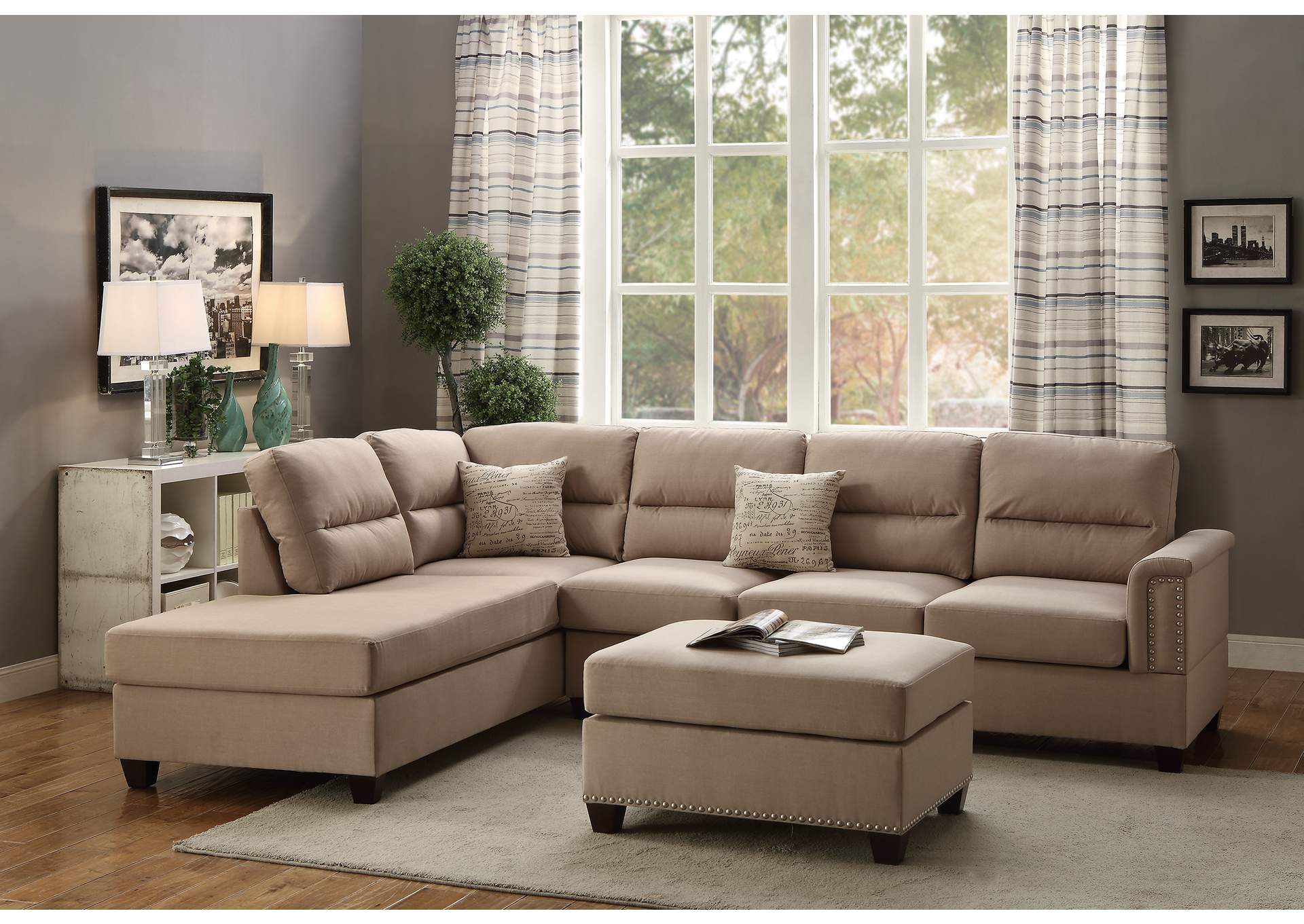 3-Pcs Sectional,Poundex