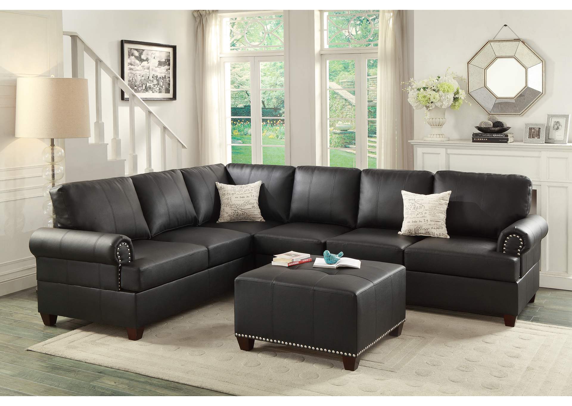 2-Pcs Sectional,Poundex