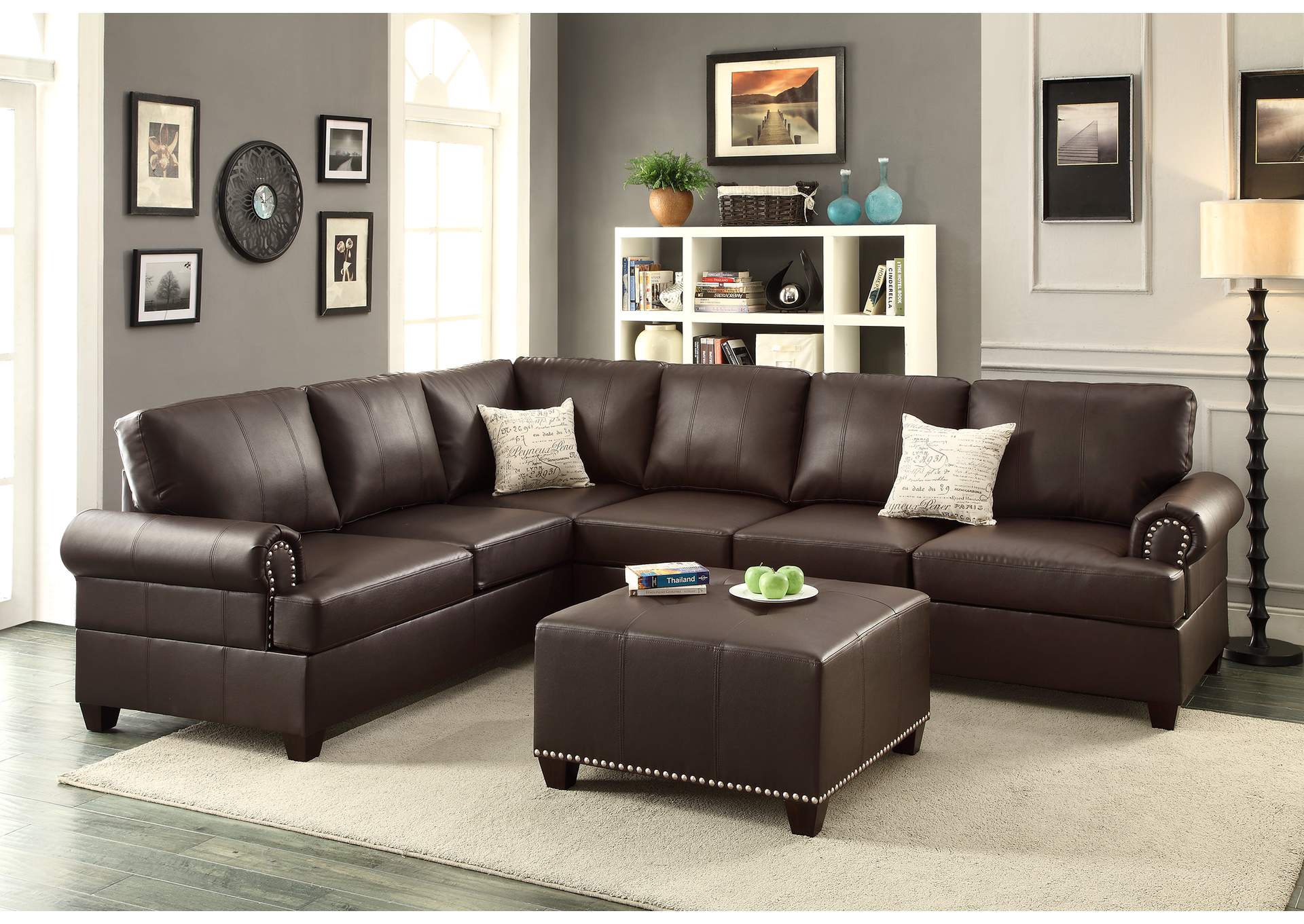 2-Pcs Sectional,Poundex