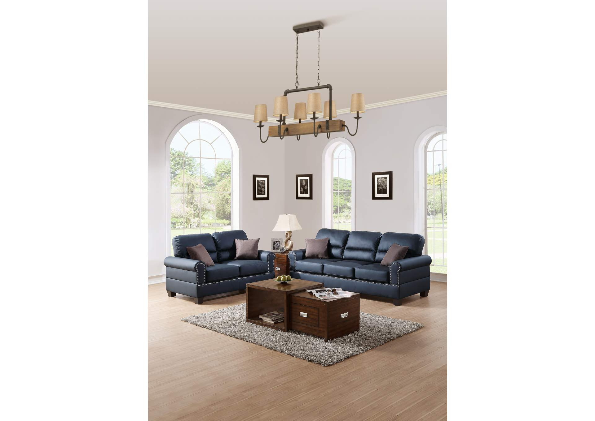 2-Pcs Sofa Set,Poundex