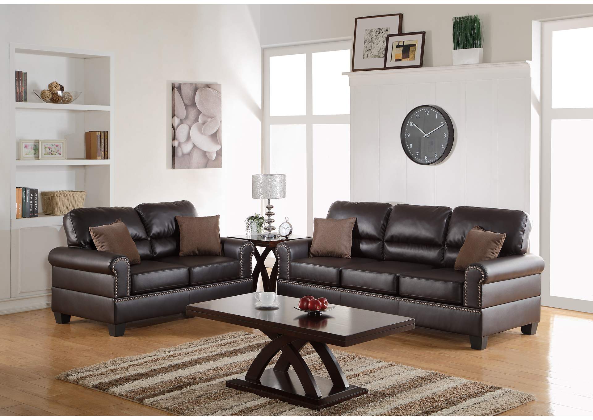 2-Pcs Sofa Set,Poundex