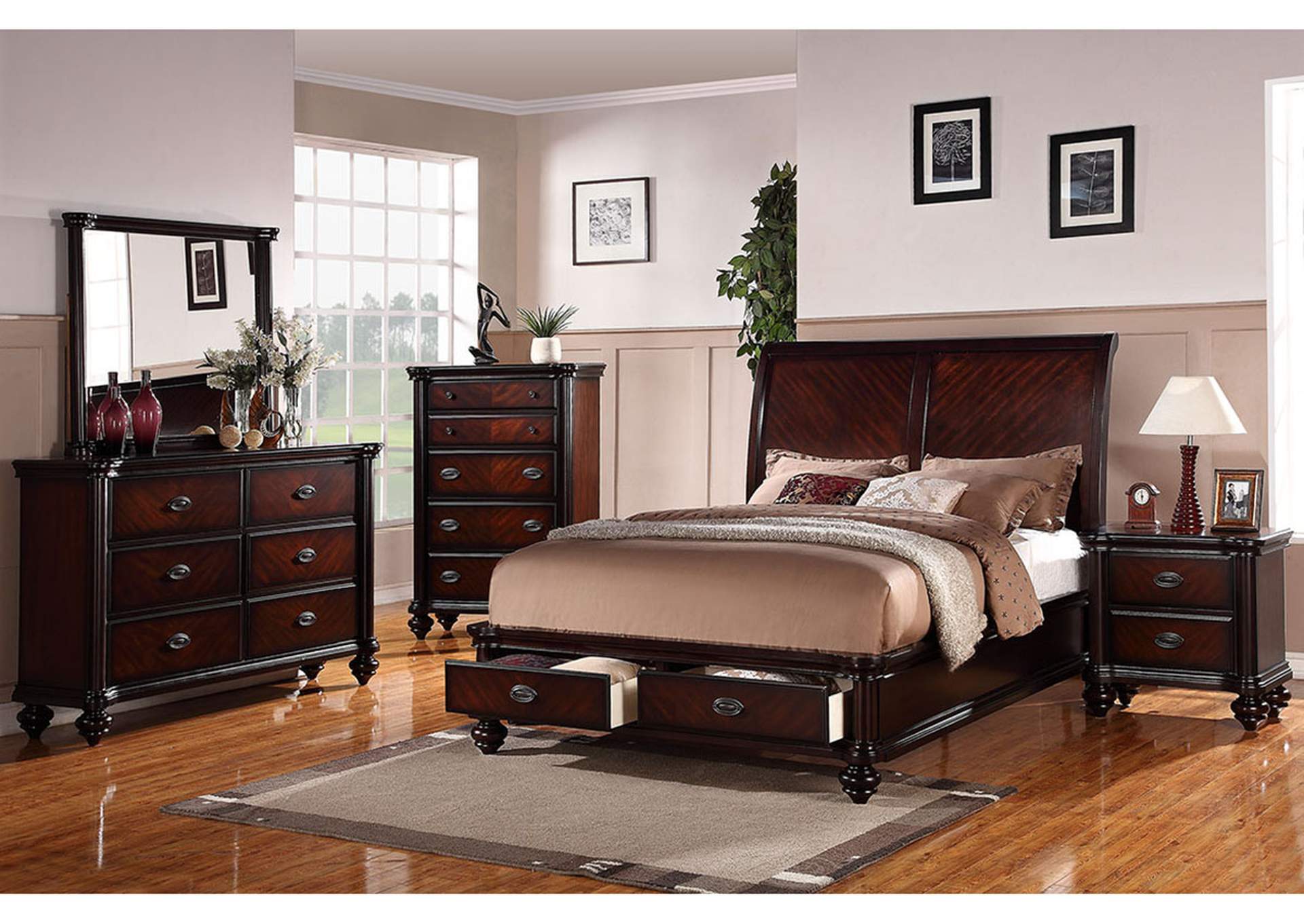 Easter King Bed,Poundex
