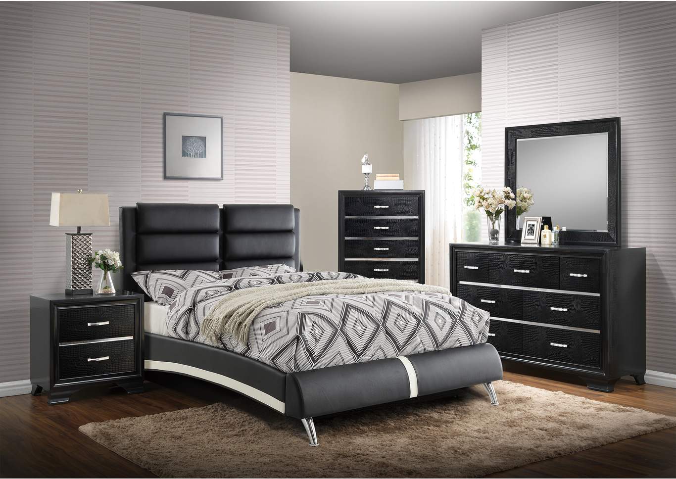 Eastern King Bed,Poundex