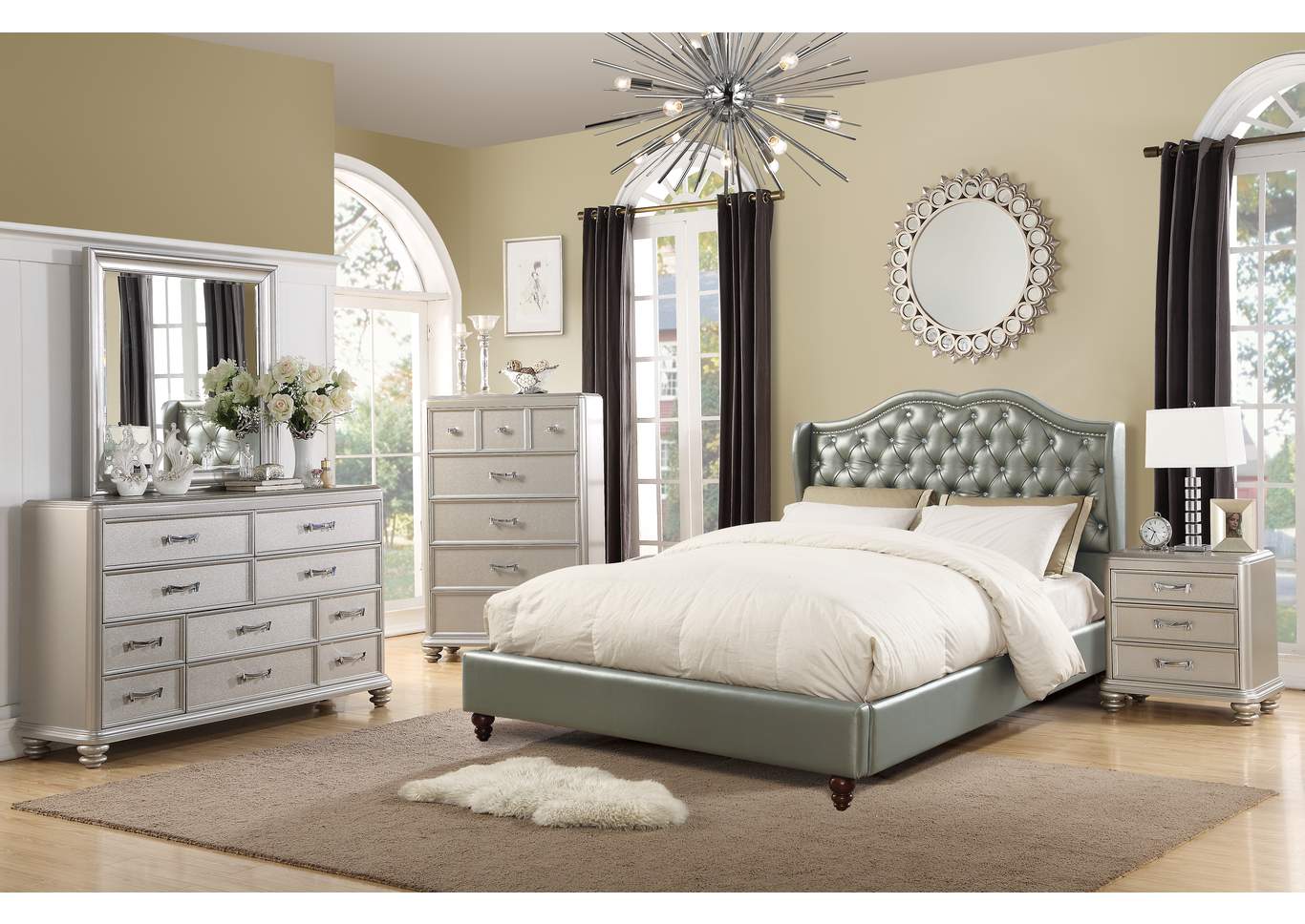 Eastern King Bed,Poundex