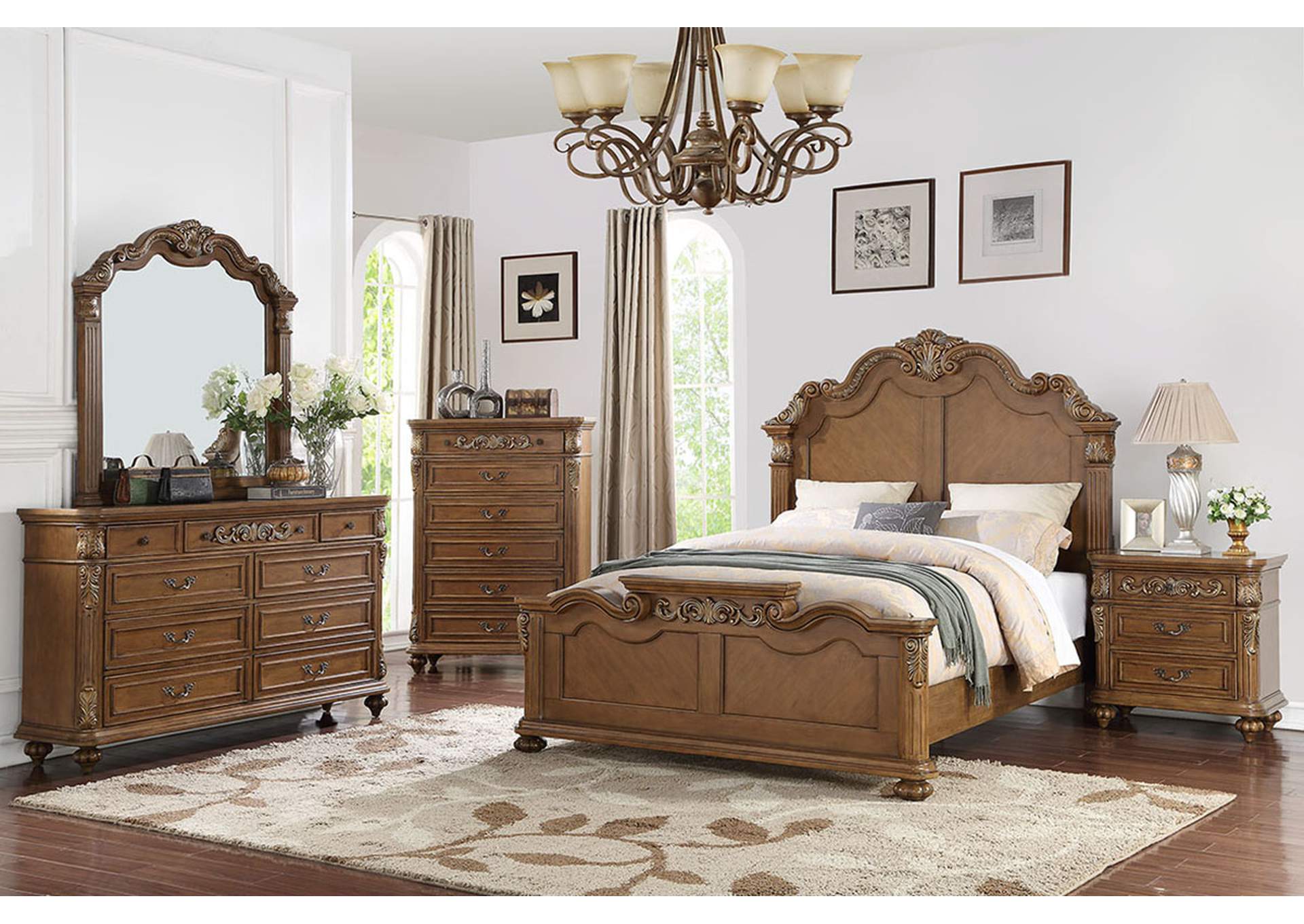 Queen Bed,Poundex