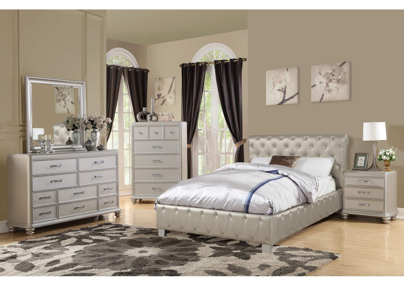 Eastern King Bed,Poundex