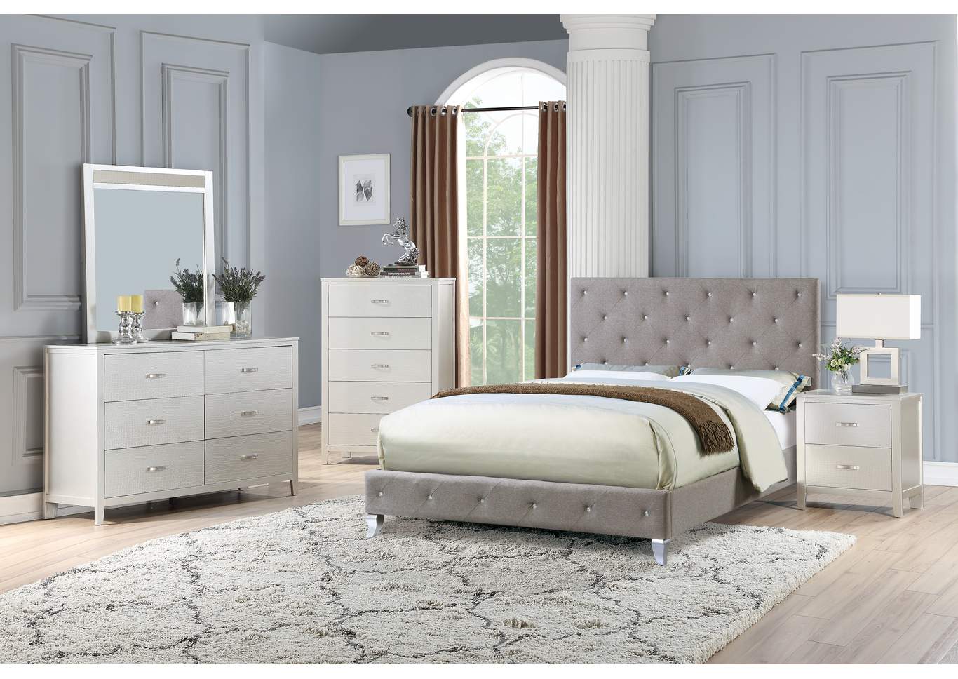 Eastern King Bed,Poundex
