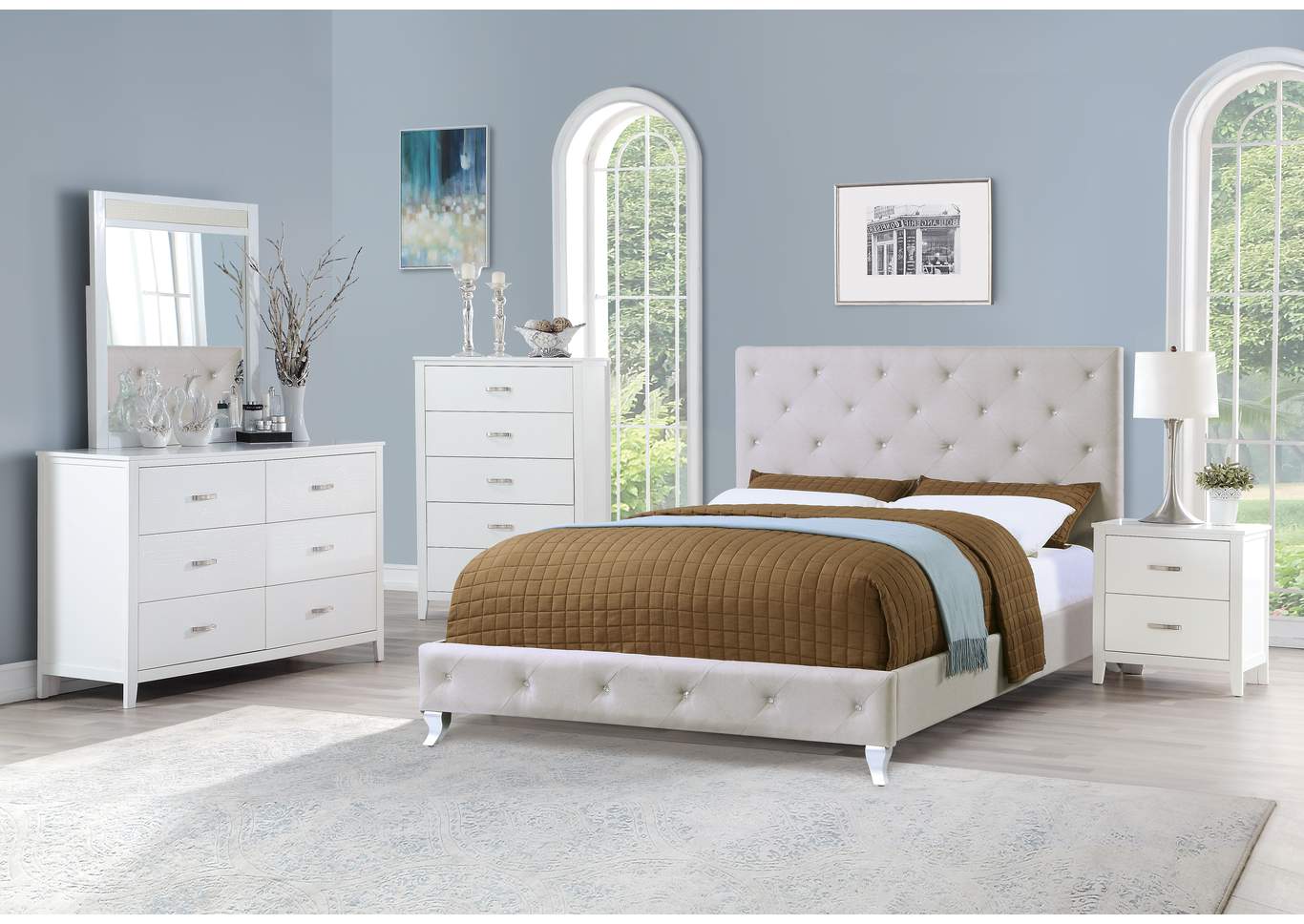 Queen Bed,Poundex