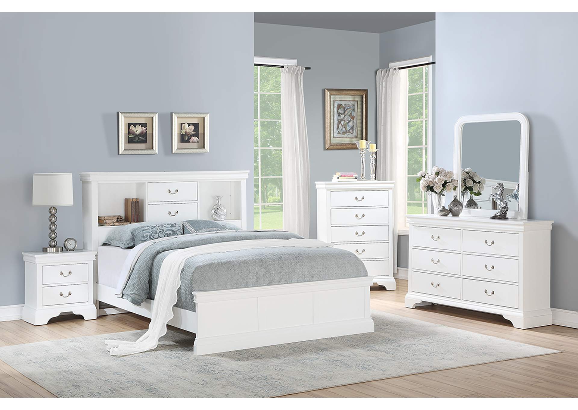 Queen Bed,Poundex