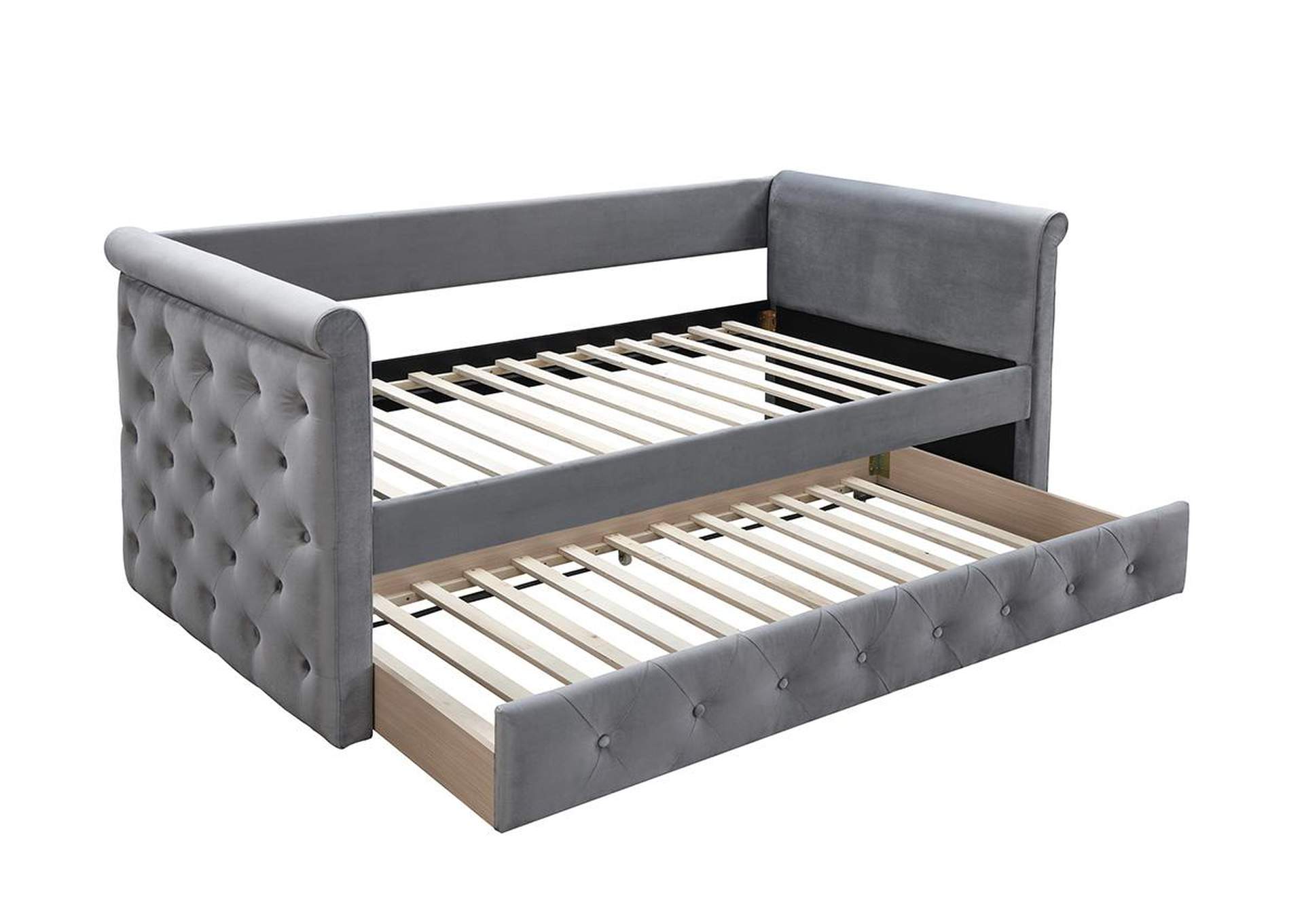 Day Bed w/ Slats + Trundle,Poundex