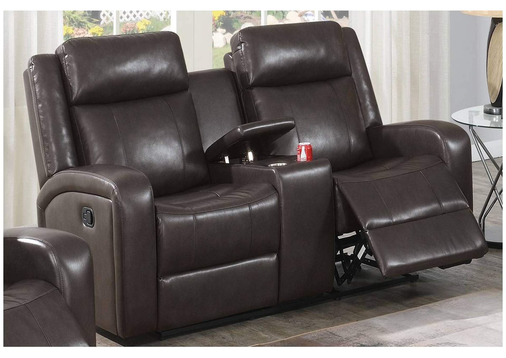 3-Pc Manual Motion Set-Loveseat,Poundex