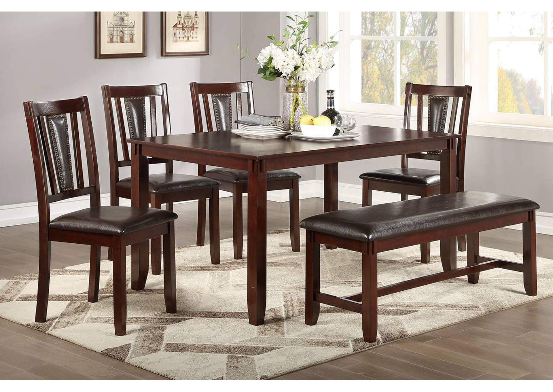 6-Pcs Dining Set,Poundex