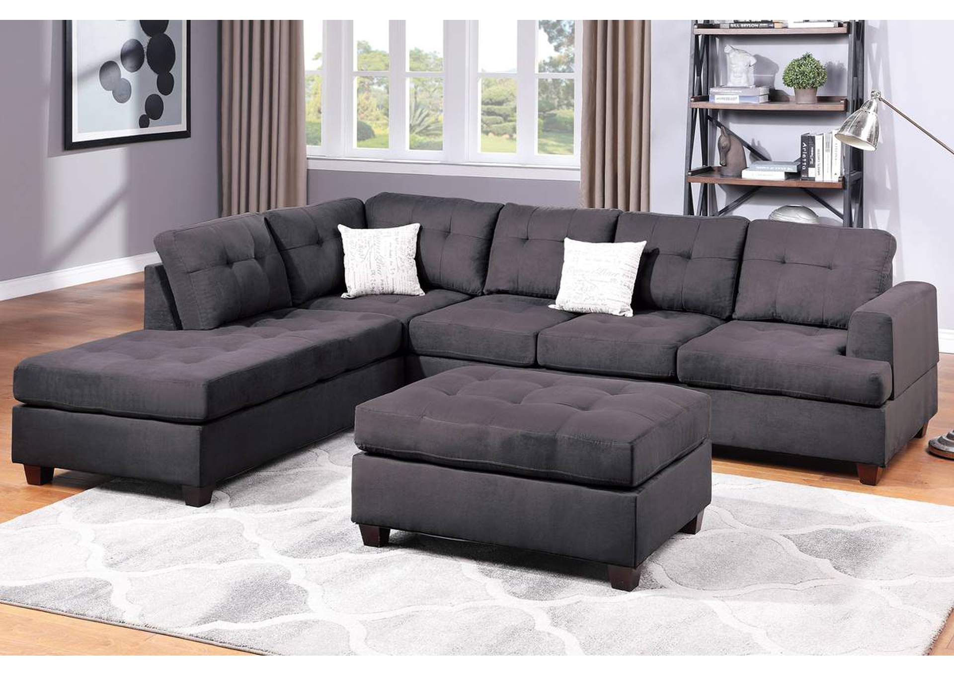 3-PCS Sectional Sofa Set,Poundex