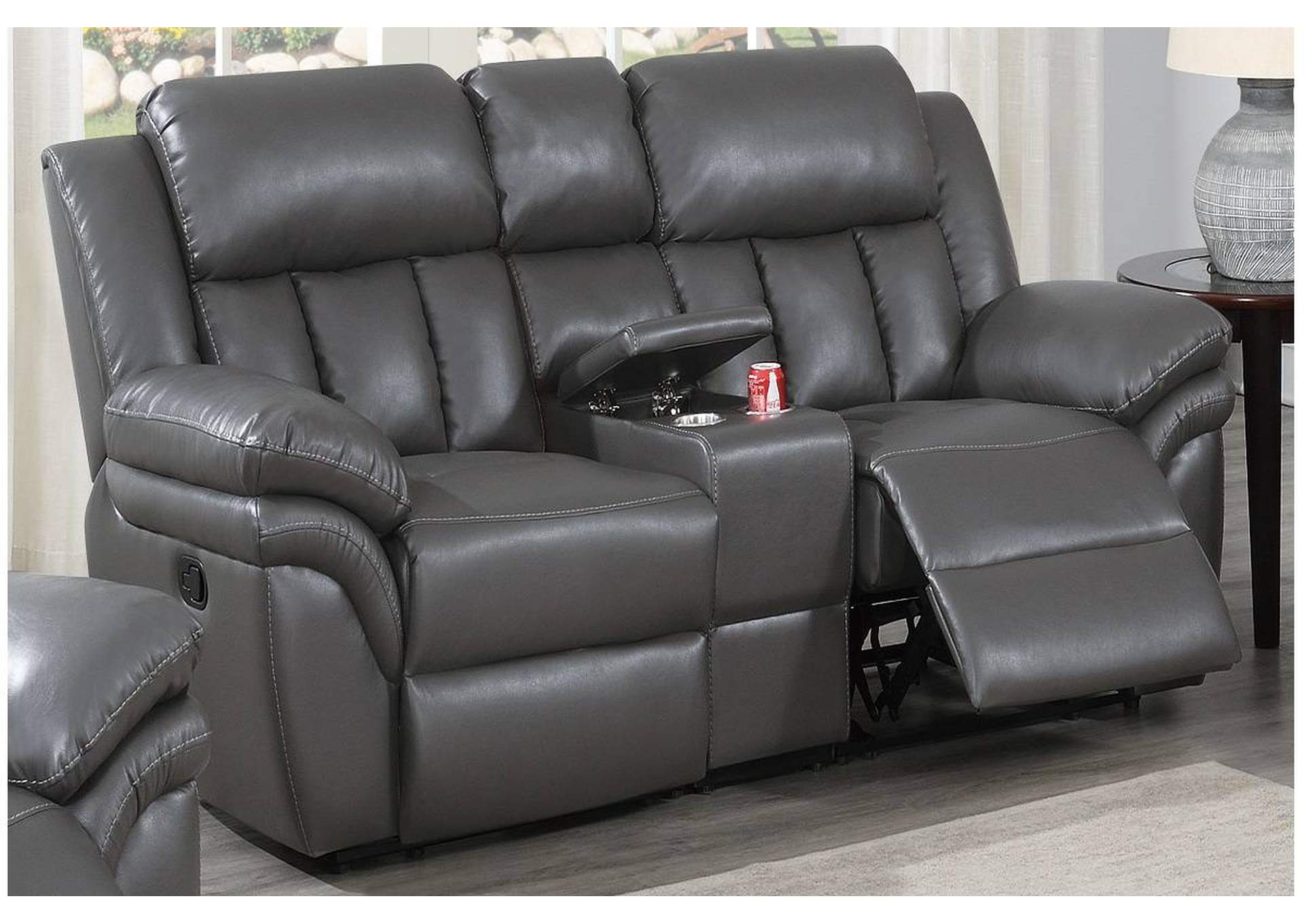 3-Pc Manual Motion Set-Loveseat,Poundex