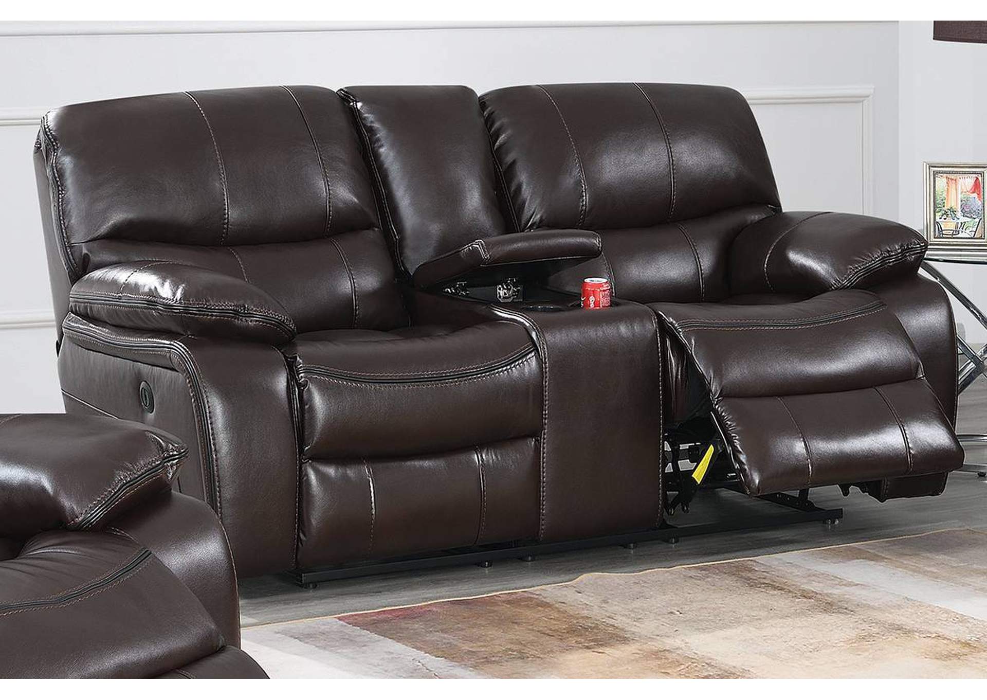 Power Motion Loveseat,Poundex