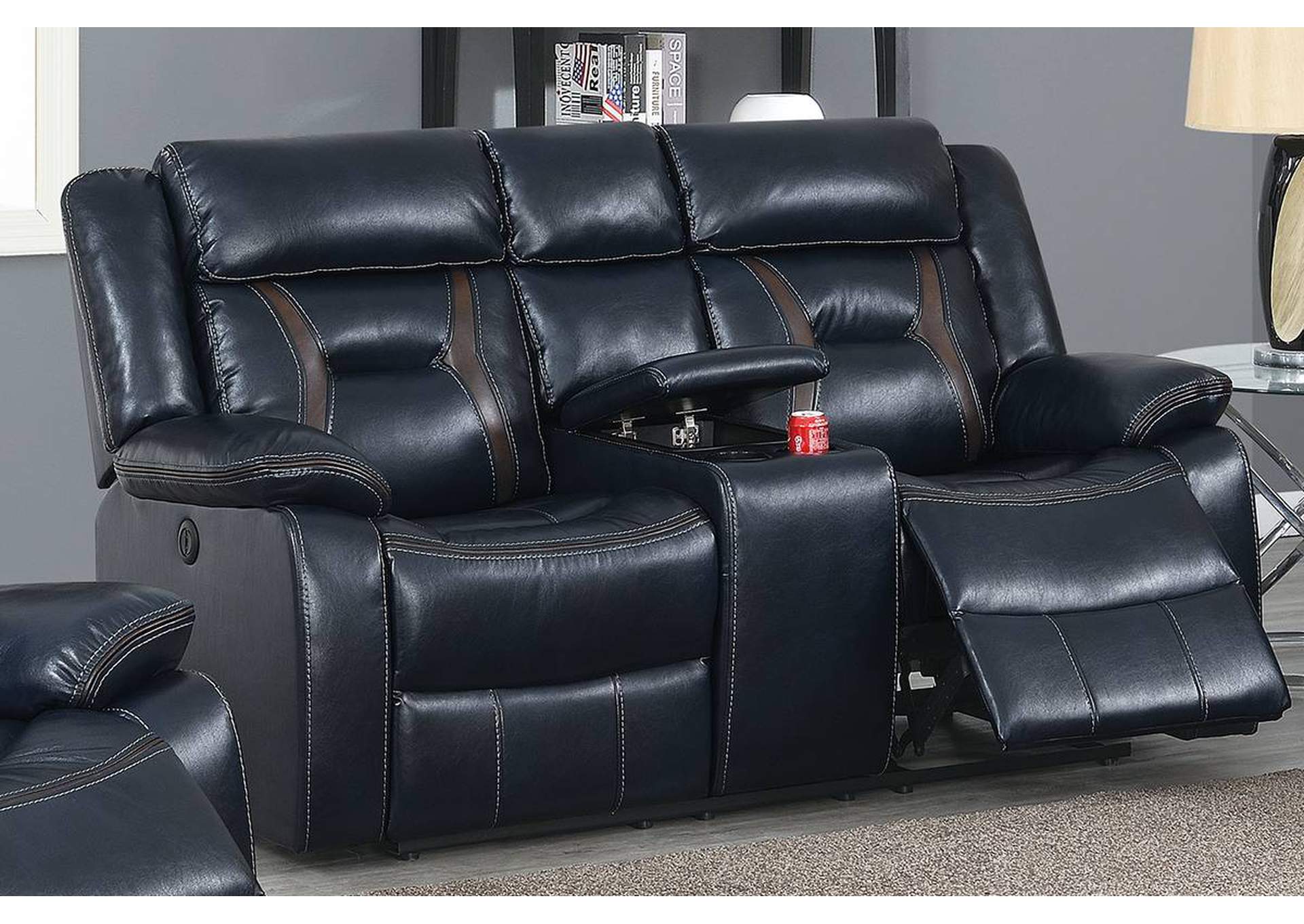 Power Motion Loveseat,Poundex