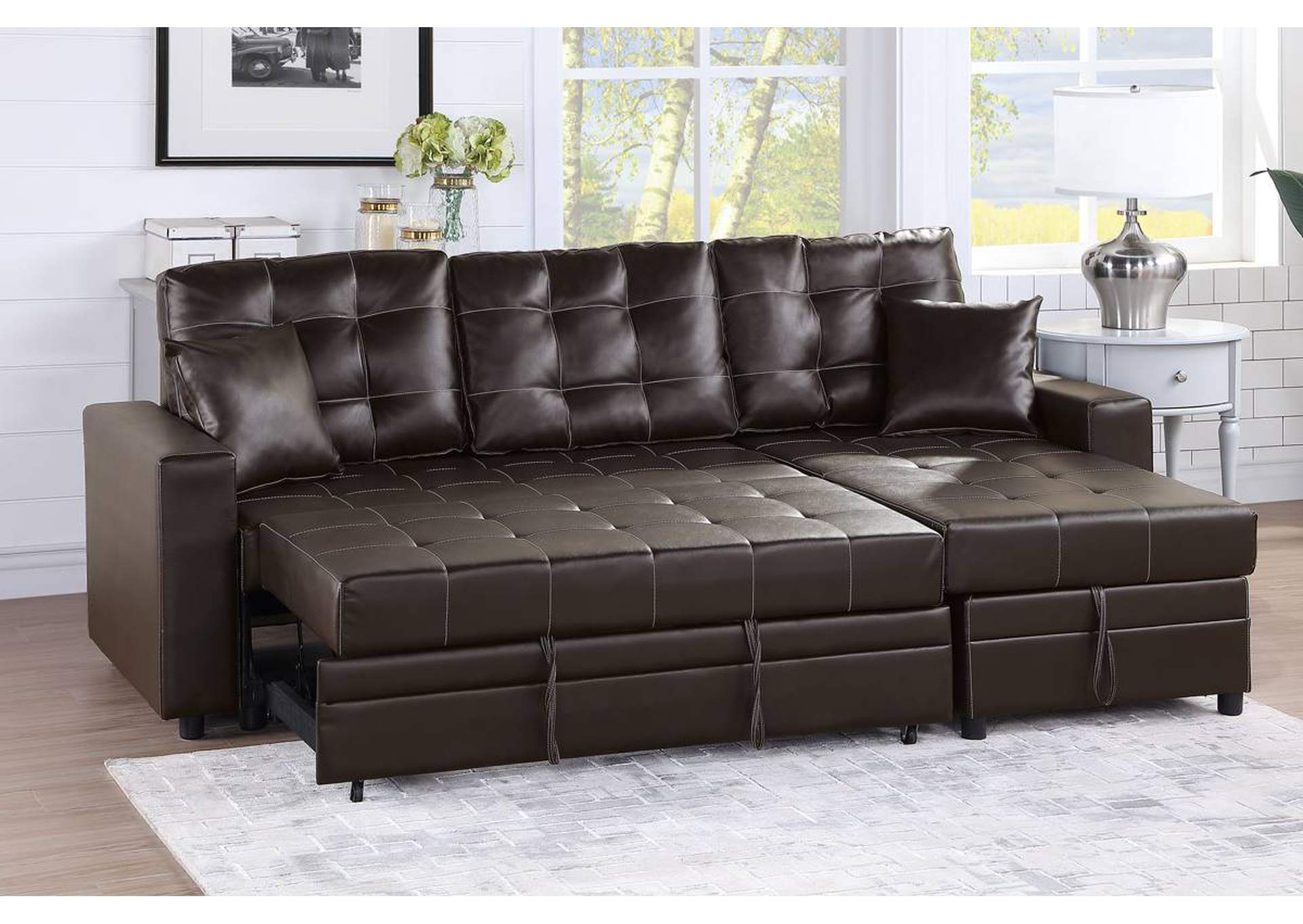 2-PCS Sectional Set,Poundex