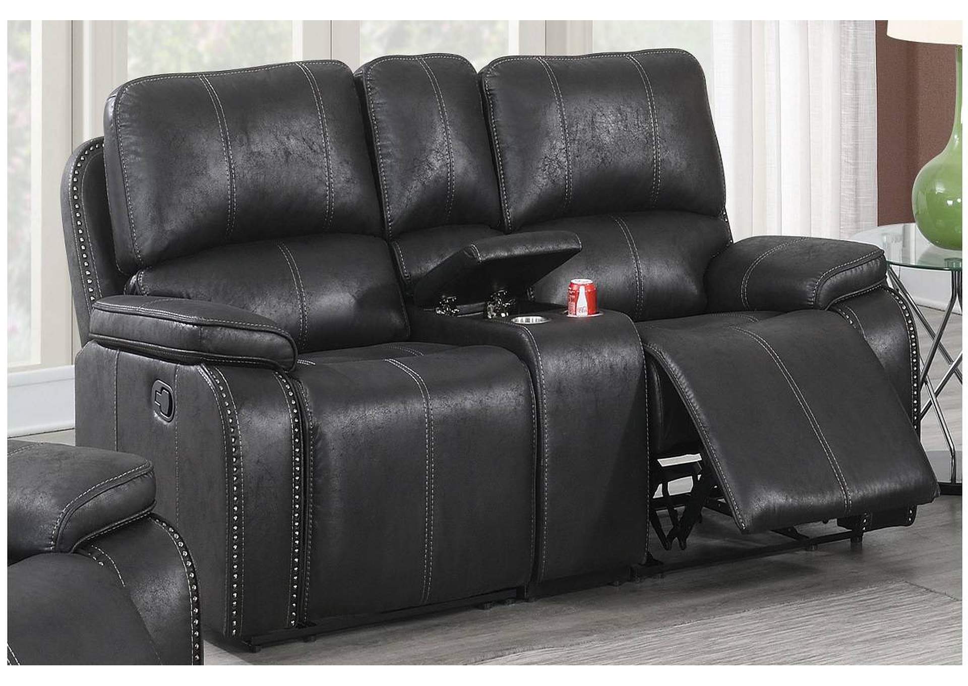 3-Pc Manual Motion Set-Loveseat,Poundex