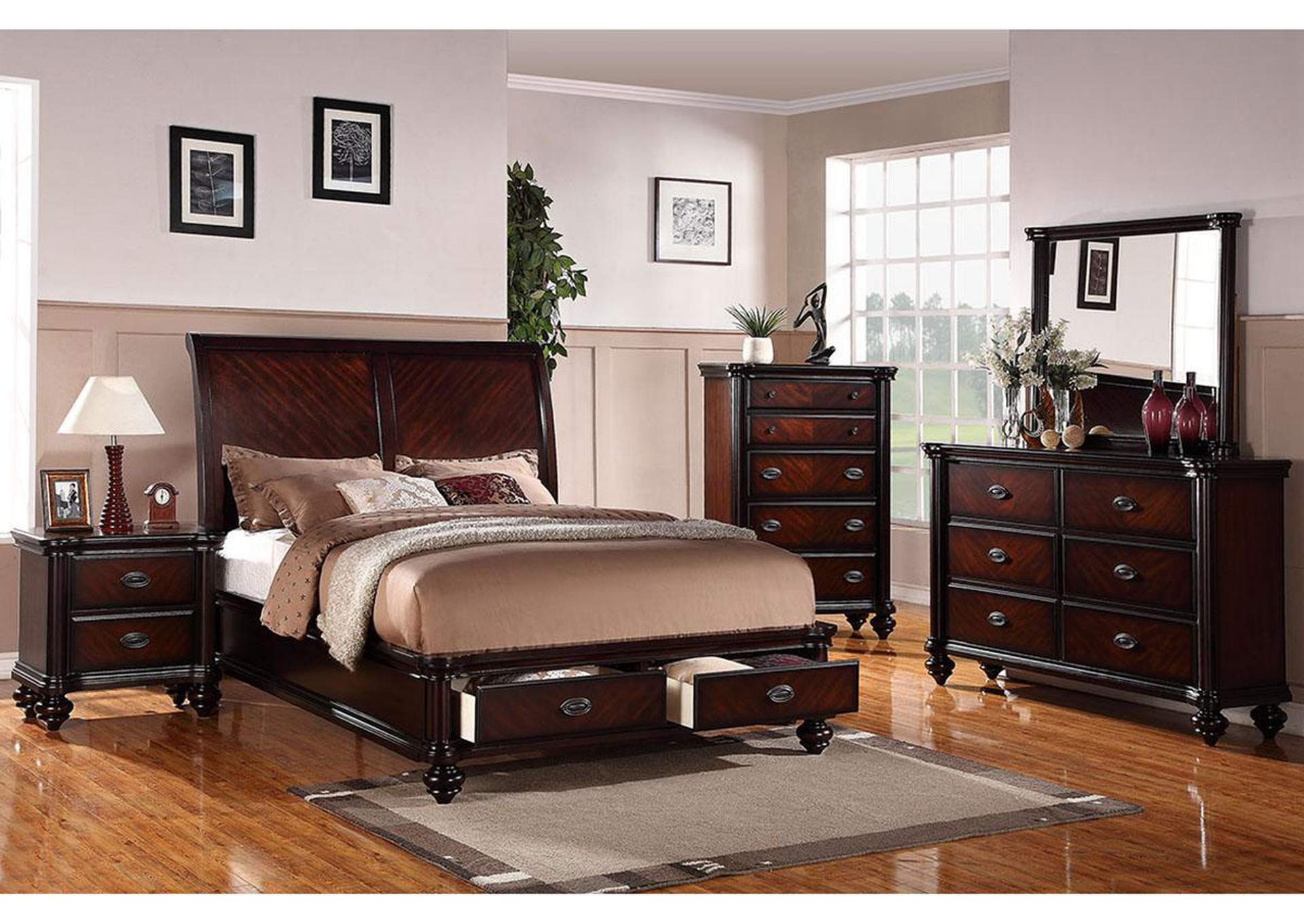 Cal. King Bed,Poundex