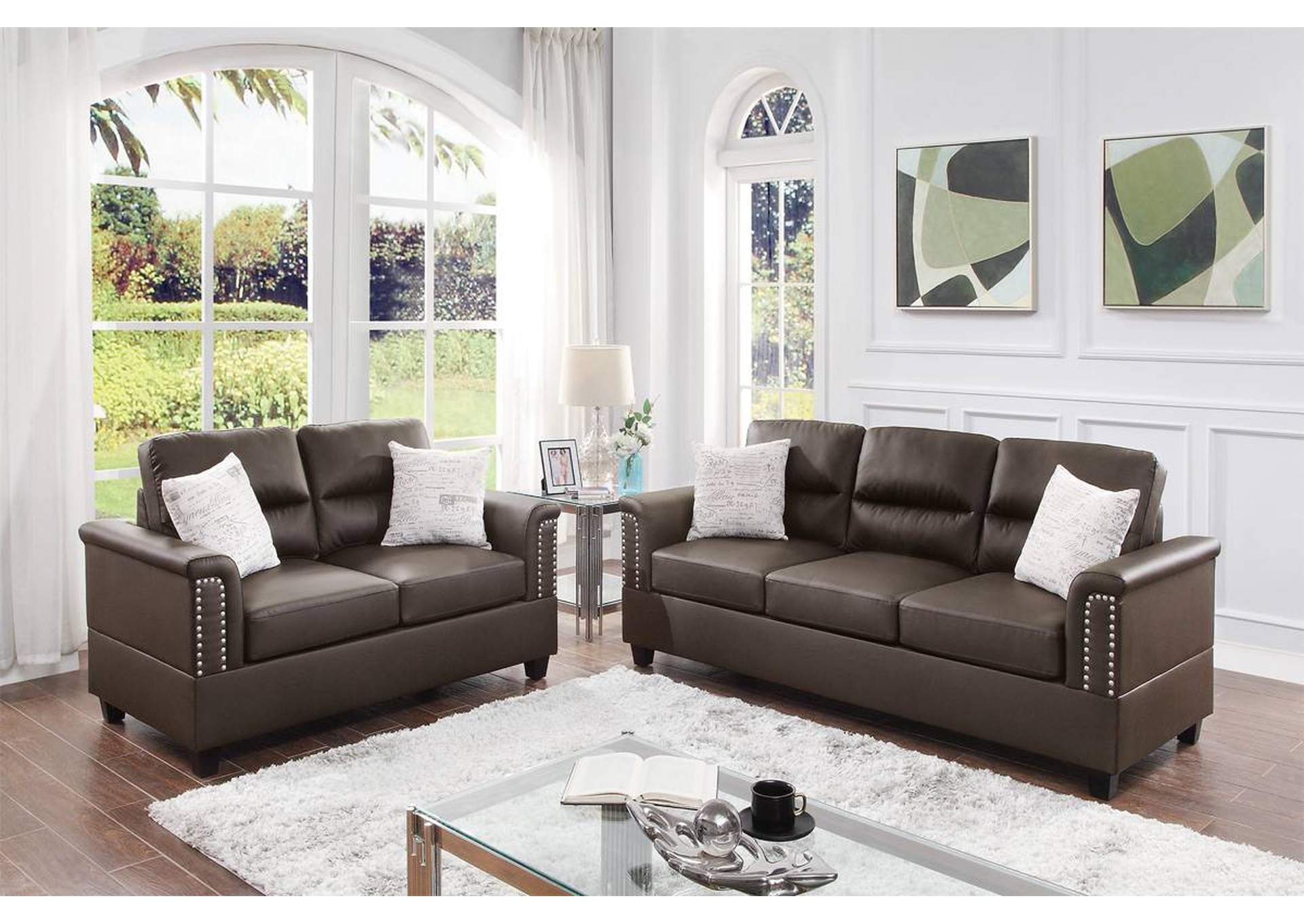 2-PCS SOFA SET,Poundex