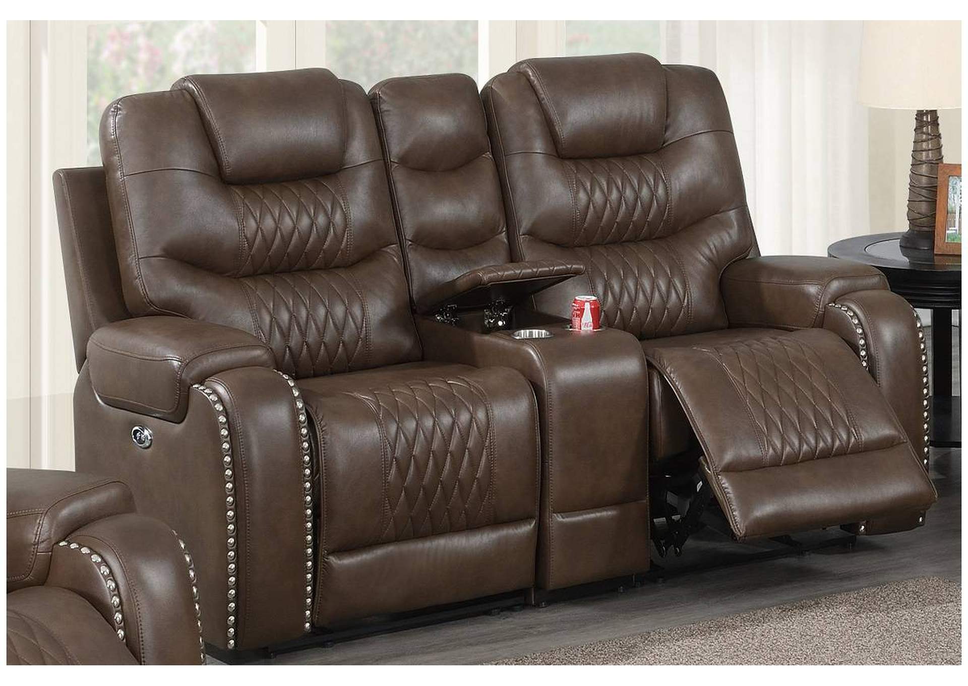 3-Pc Manual Motion Set-Loveseat,Poundex