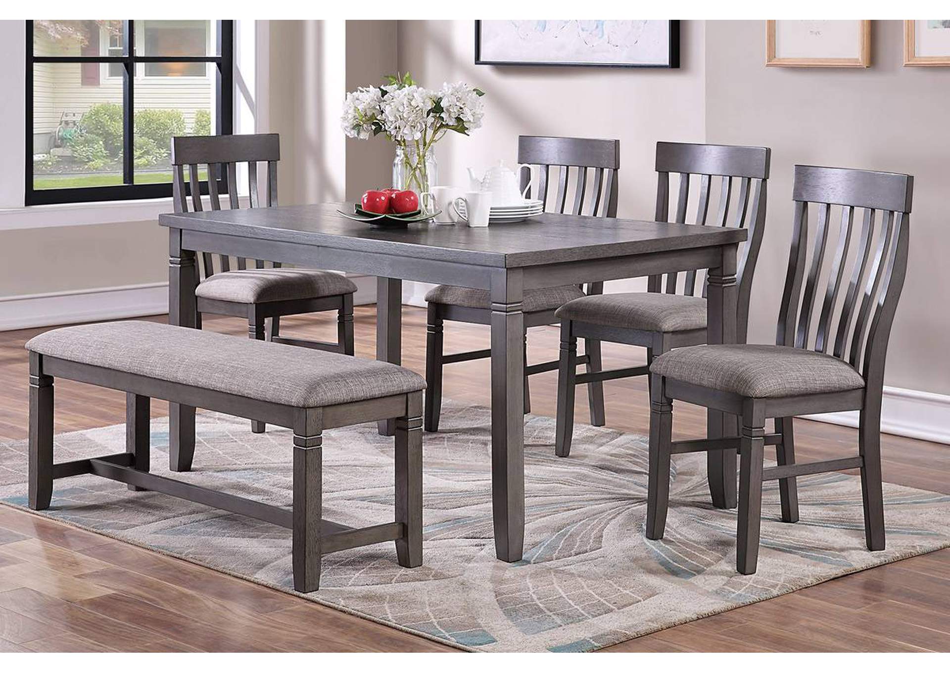 6-PCS DINING SET,Poundex