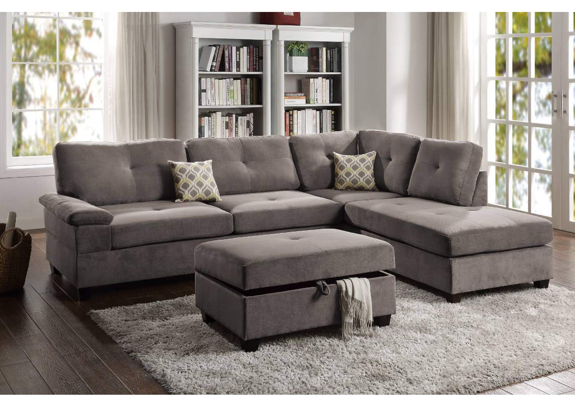 2-PCS Sectional Set,Poundex