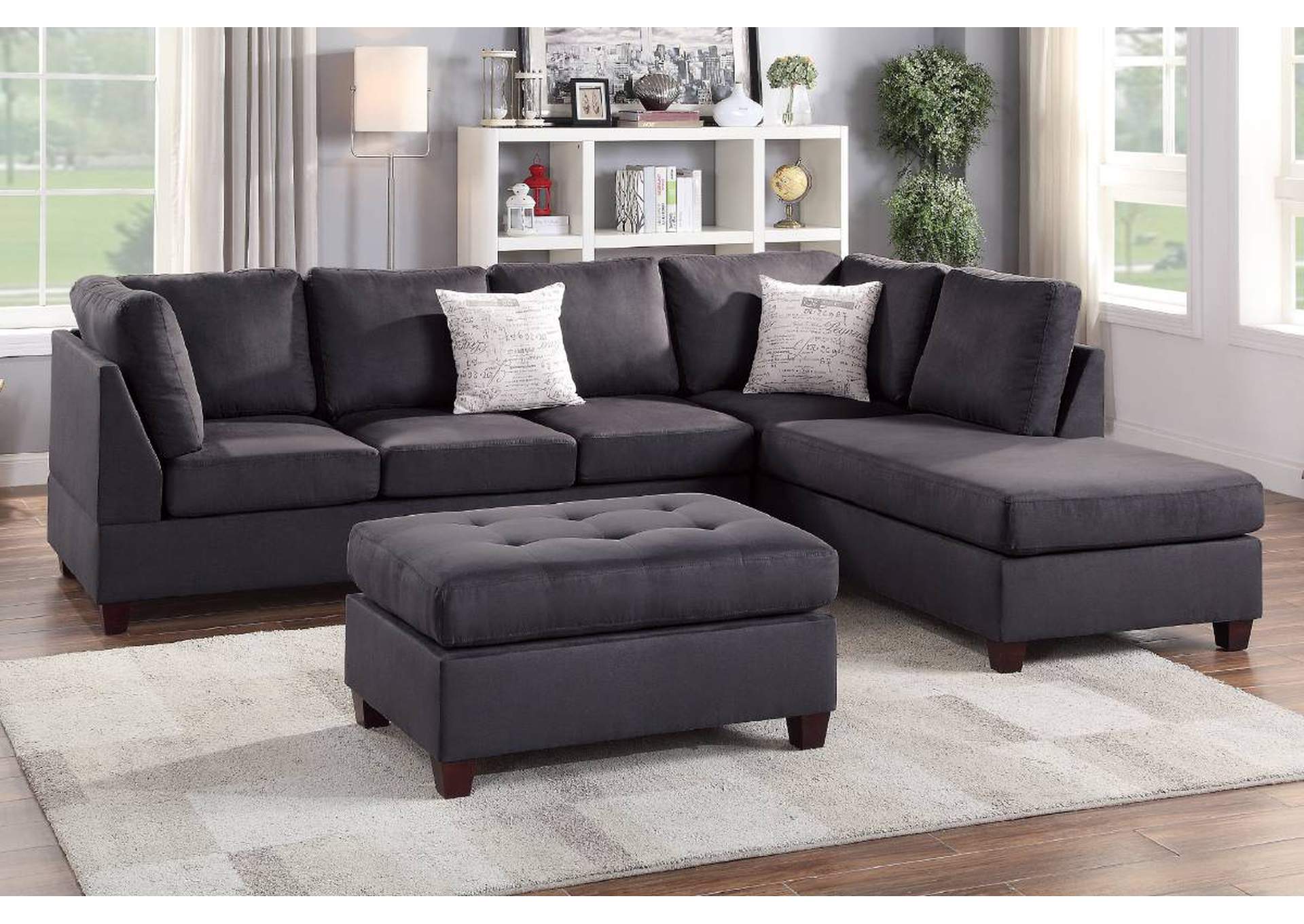 3-PCS Sectional Sofa Set,Poundex